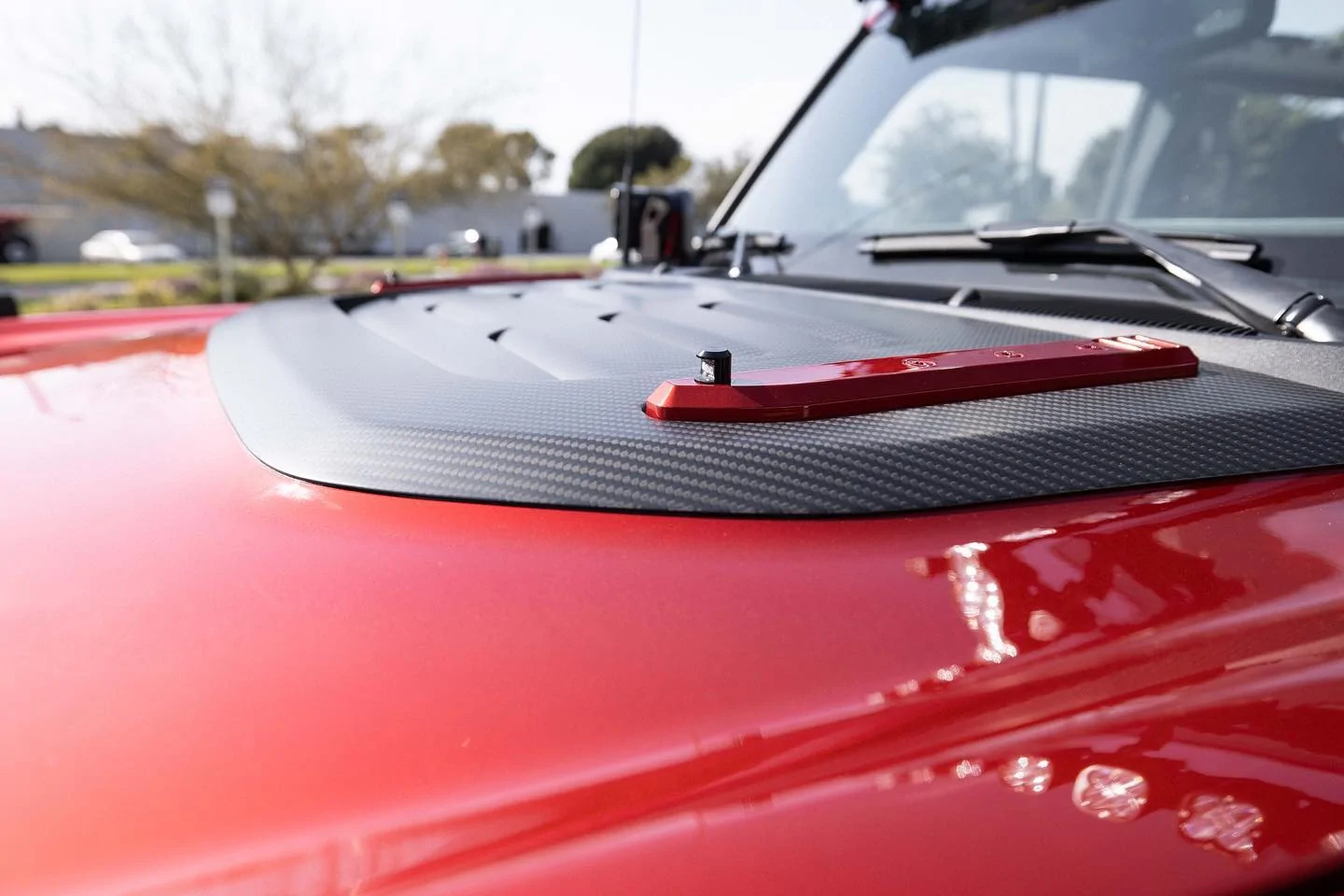 Ford Bronco APG "Ram Air" Hood Trim w/ Heat Extractor in Carbon Fiber 351249052_1415605935872350_2856675728084760358_n