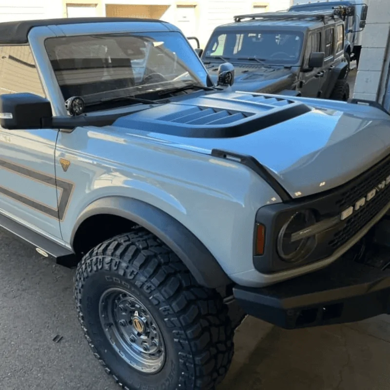 Ford Bronco APG "Ram Air" Hood Trim w/ Heat Extractor in Carbon Fiber 1685741313419