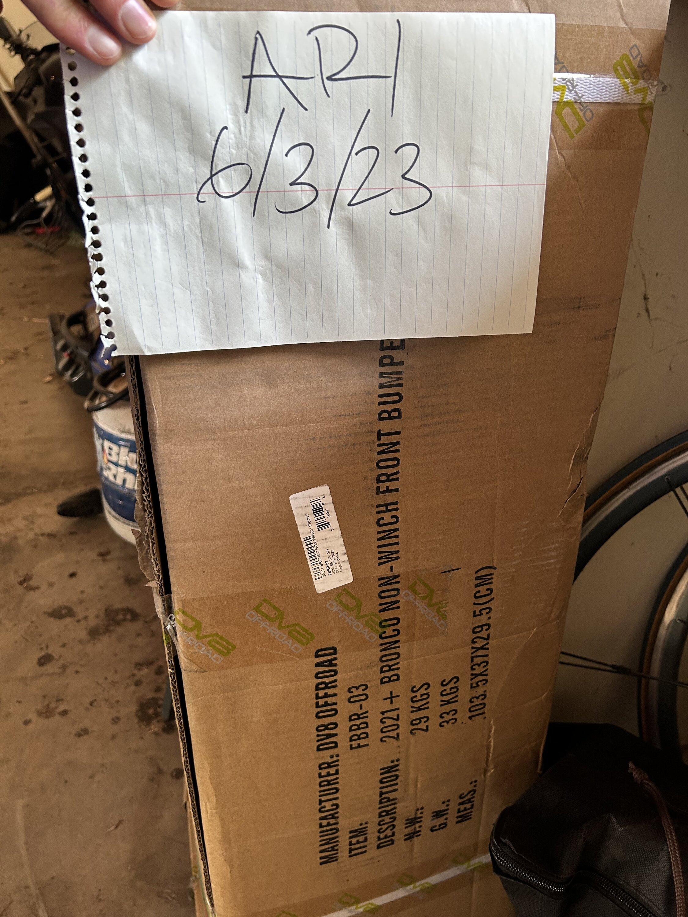 Ford Bronco DV8 OE Plus bumper - new in box IMG_2807