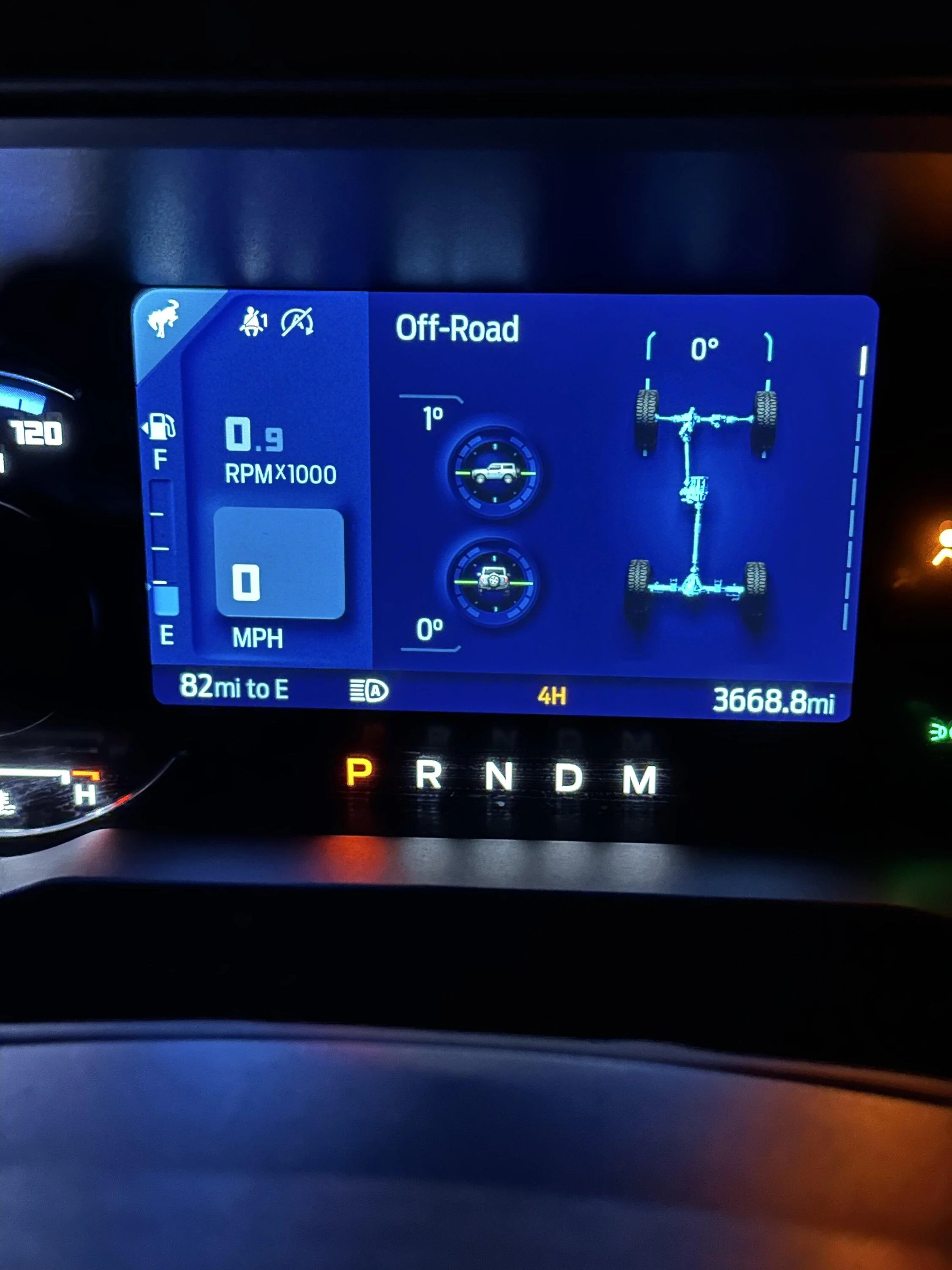 Ford Bronco Instrument cluster display question IMG_0796