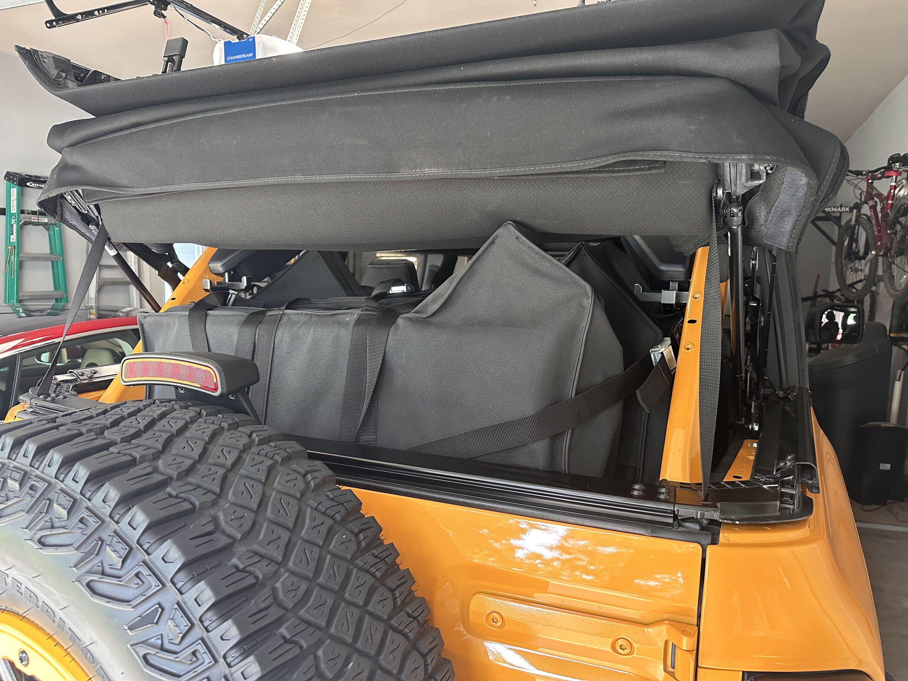 Ford Bronco Four Door Storage on Soft Top Bronco IMG_1273