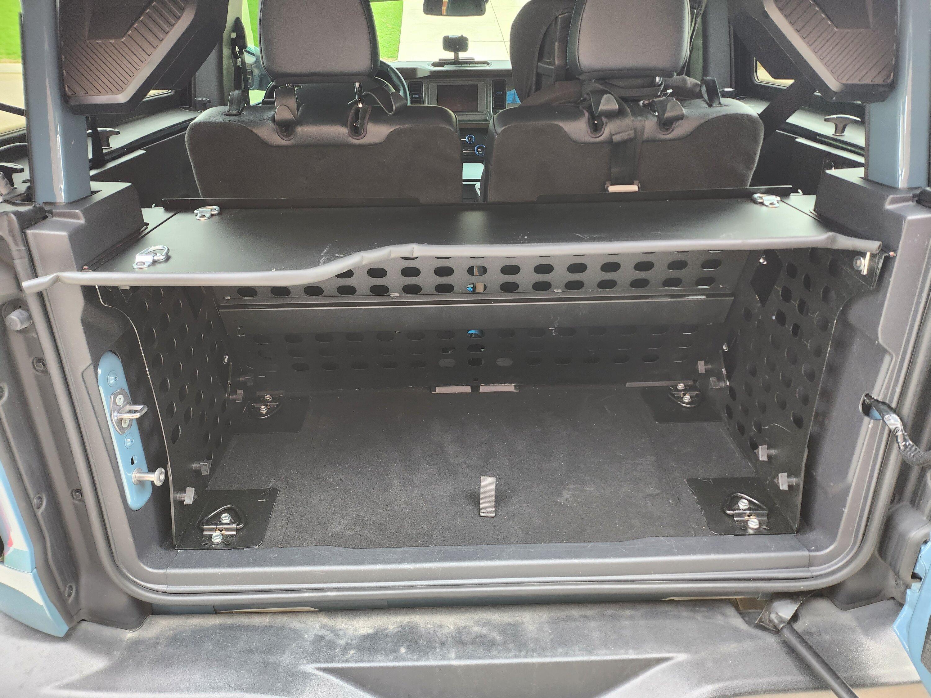 Ford Bronco Ford's Cargo Area Enclosure with Fixed Lid - Installation Guide and Review 20230328_144359