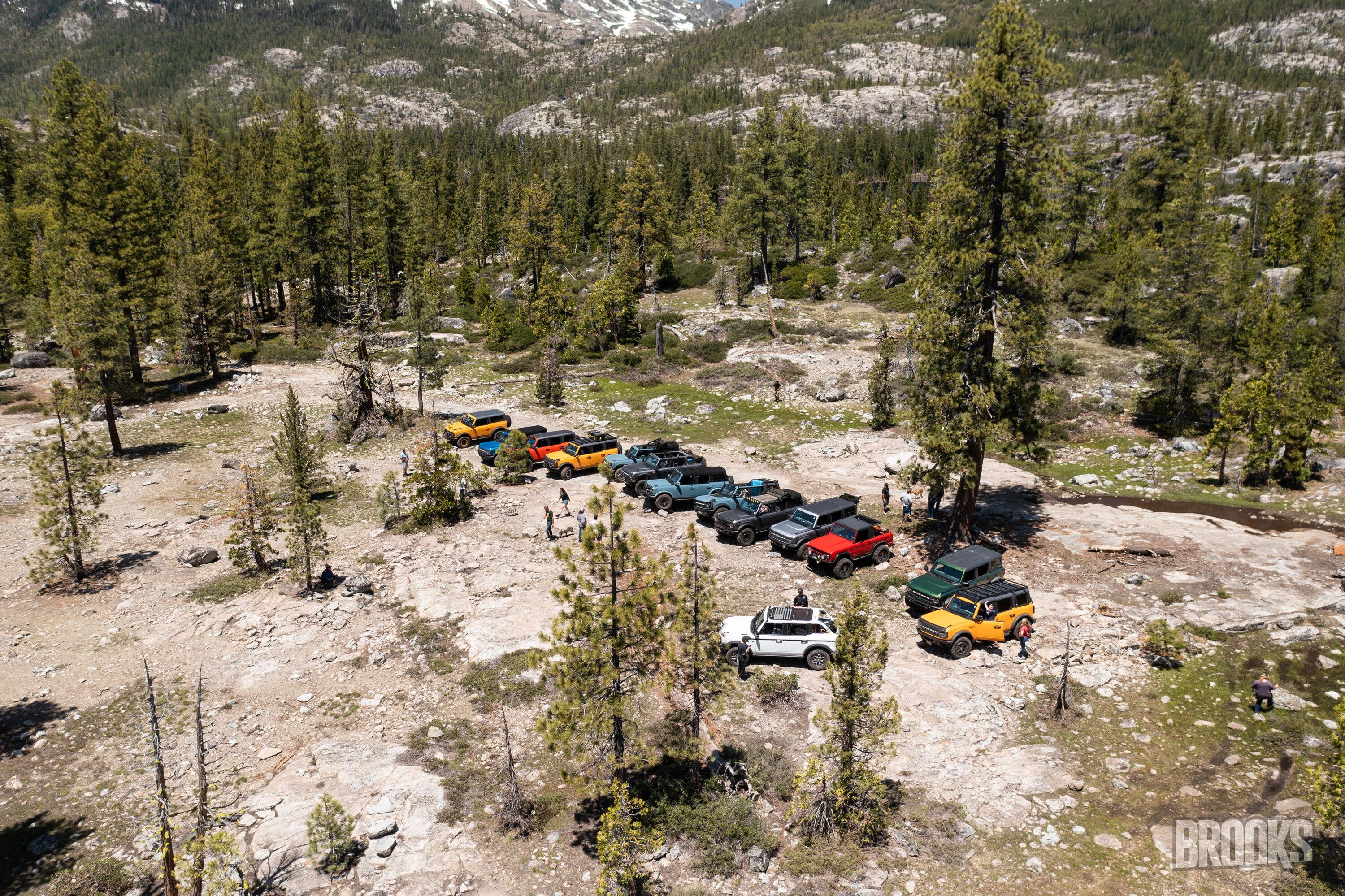 Ford Bronco Our Bronco club adopted a trail up in the mountains - first trip to clean the trail and campsites.. PANO0003-5