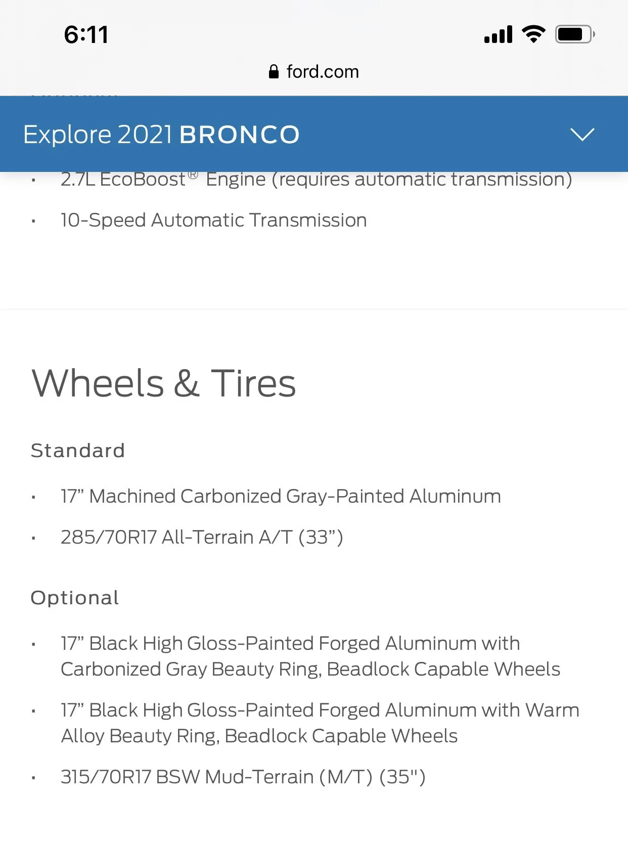 Ford Bronco Badlands Bronco Thread AC74806E-6E17-41FC-BFB4-B34402B14AC9