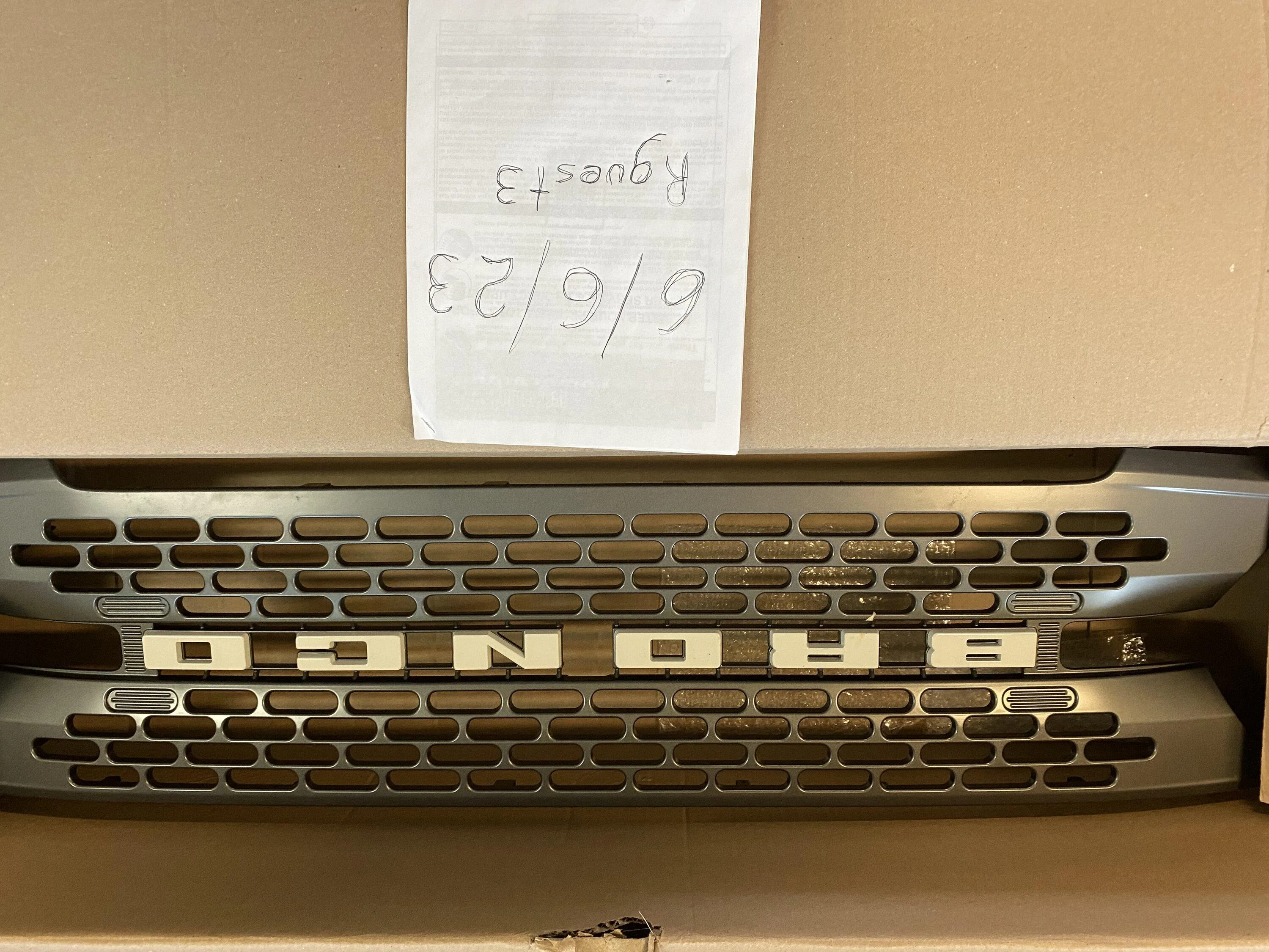 Ford Bronco OEM Badlands Front Grill IMG_0770
