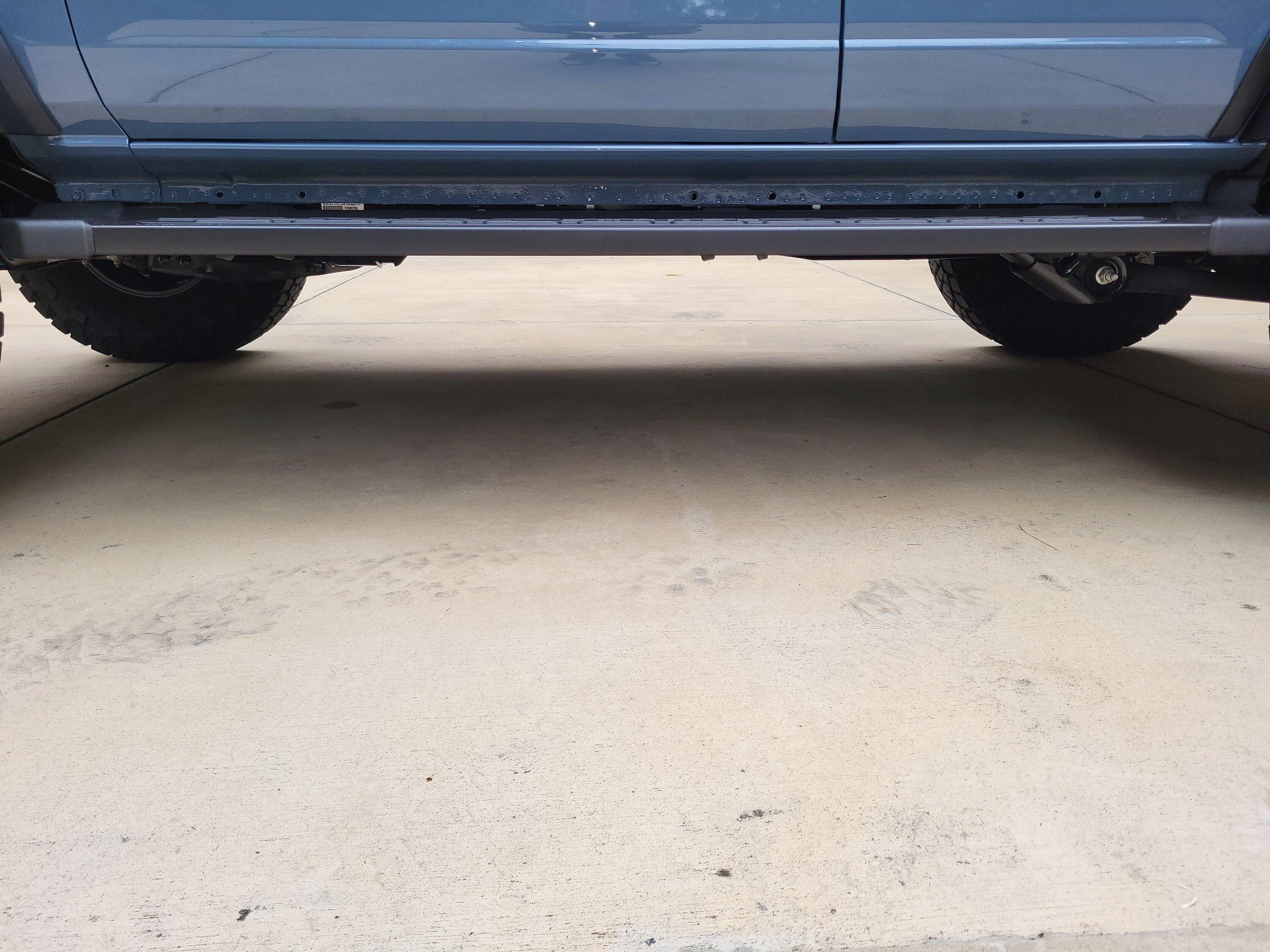 Ford Bronco Operation "Raise Factory Running Boards" 20230605_092701
