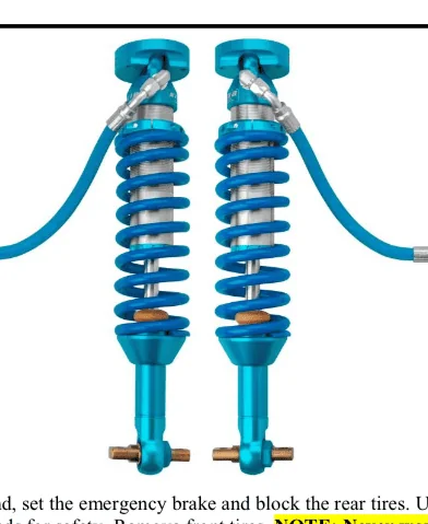 Ford Bronco after market coil overs 1686089093814