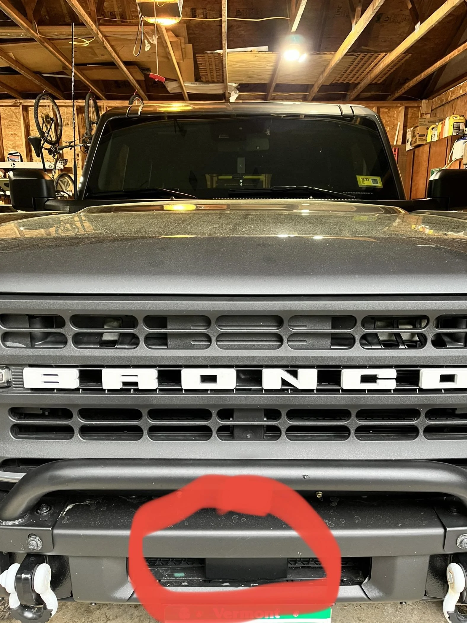 Ford Bronco Black diamond with Sasquatch and Mid package - where are collision avoidance sensors IMG_8569