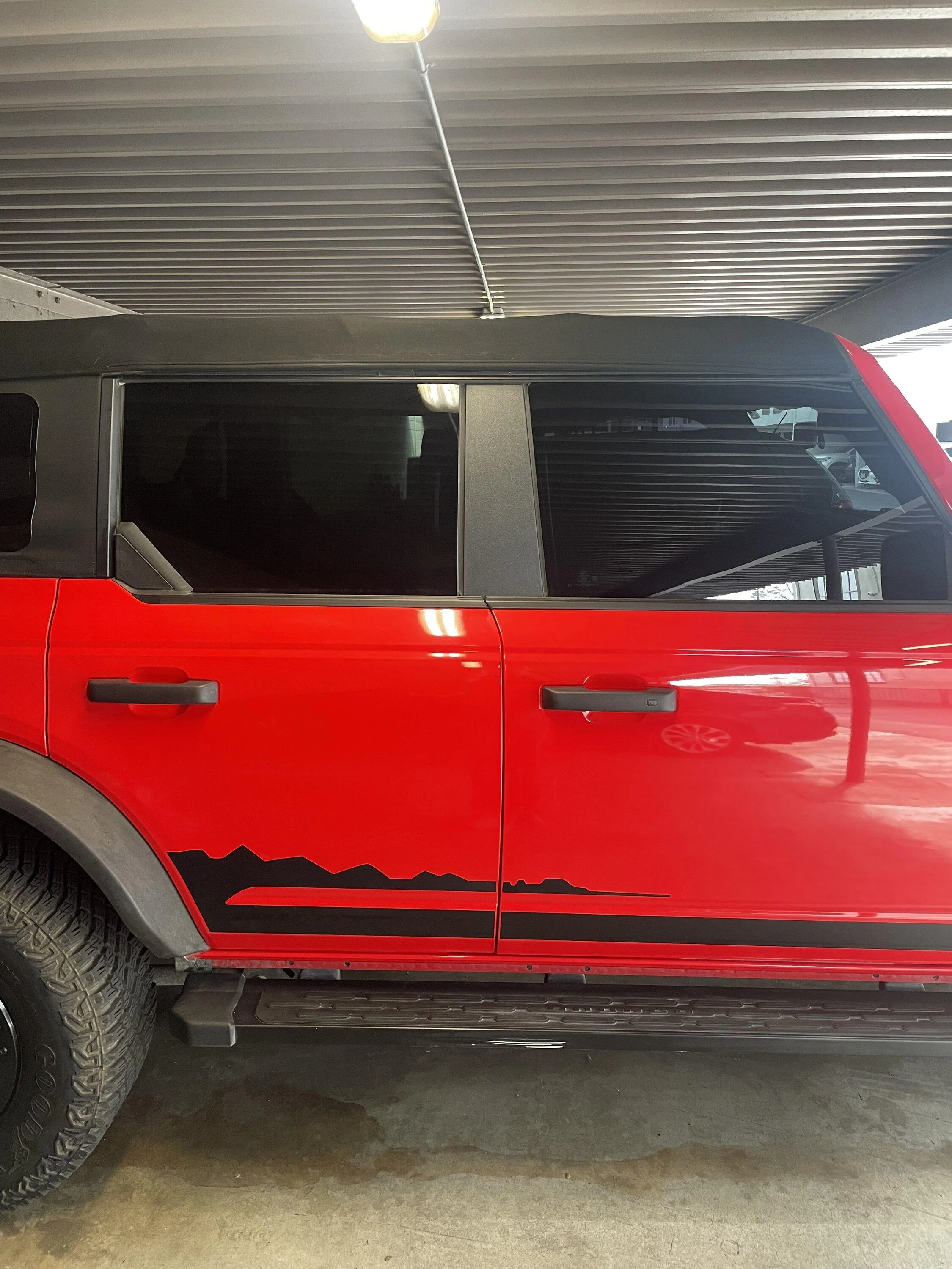 Hoolcar B Pillar Trim Cover Center Window Outer Pillar Post Panel Cover Anti -Scratch Molding Covers Stickers Decorative Exterior Accessories Compatible With Ford Bronco 4 Doors 2021-2023 - View #2