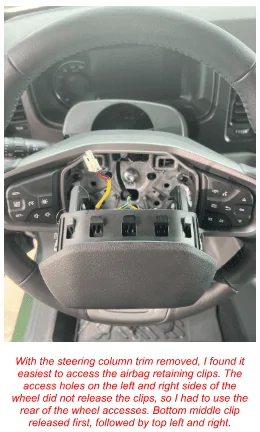 Ford Bronco Bronco Raptor Steering Wheel Swap w/ Functional Paddles -- DIY installation writeup 1686134968519