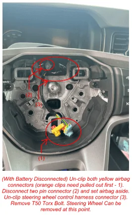 Bronco Raptor Steering Wheel Swap w/ Functional Paddles -- DIY