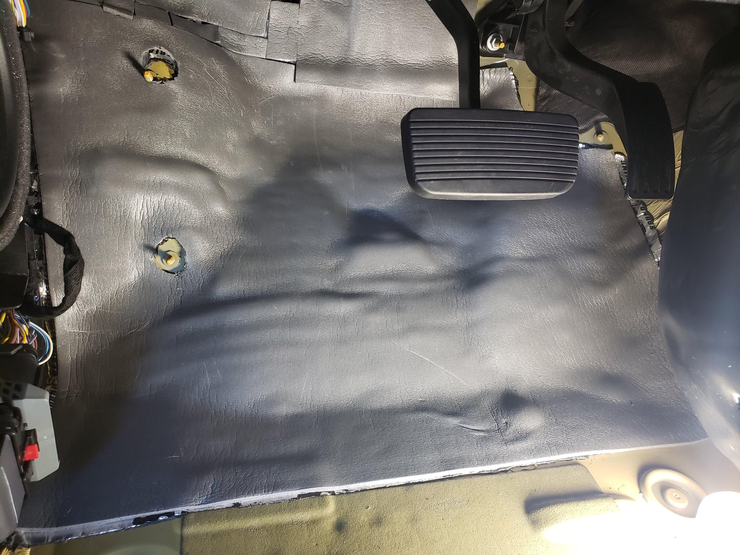 Ford Bronco Time to lower the road noise / NVH sound level - my DIY sound deadening material install project 20230606_121235