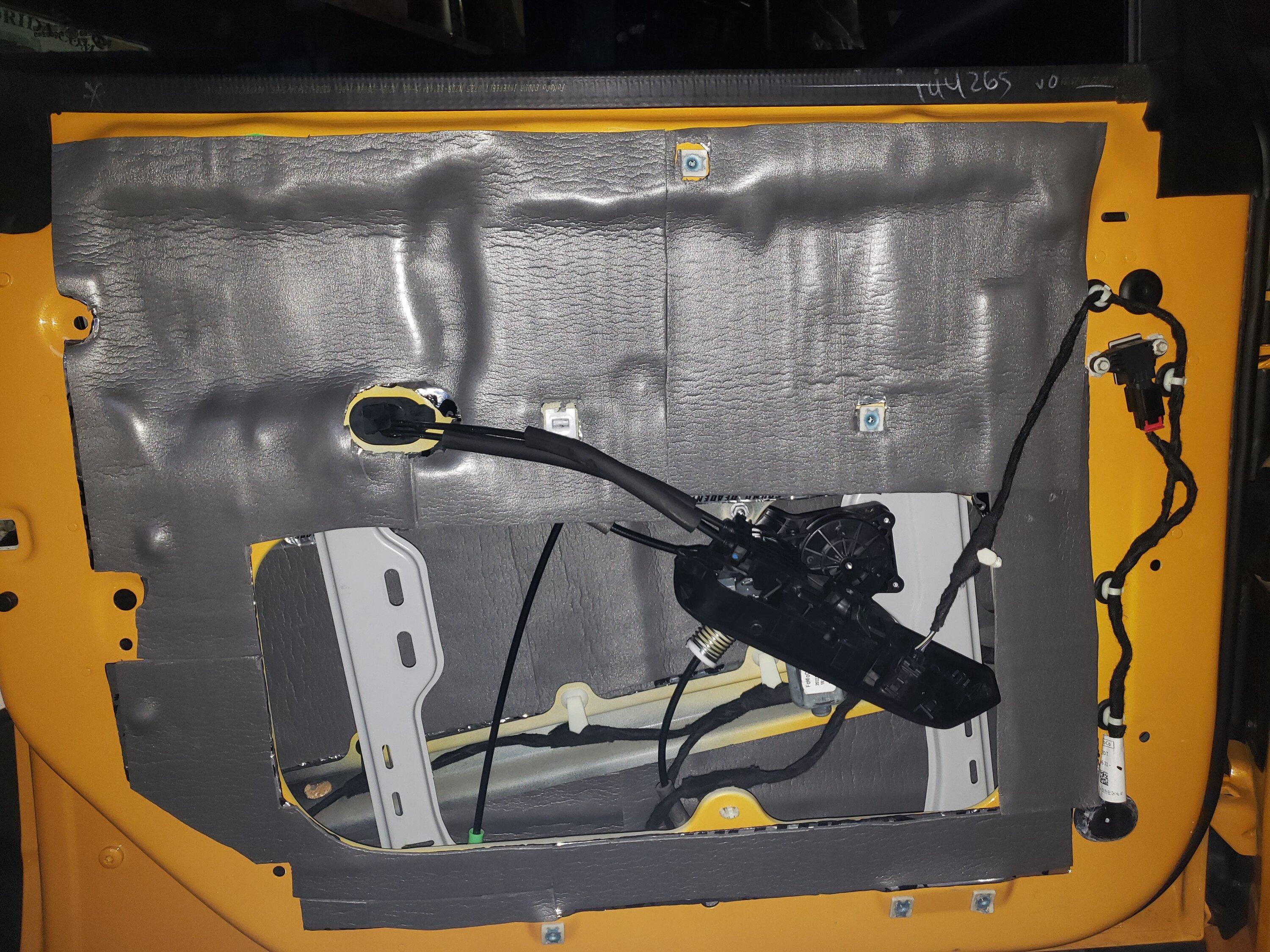 Ford Bronco Time to lower the road noise / NVH sound level - my DIY sound deadening material install project 20230606_202920