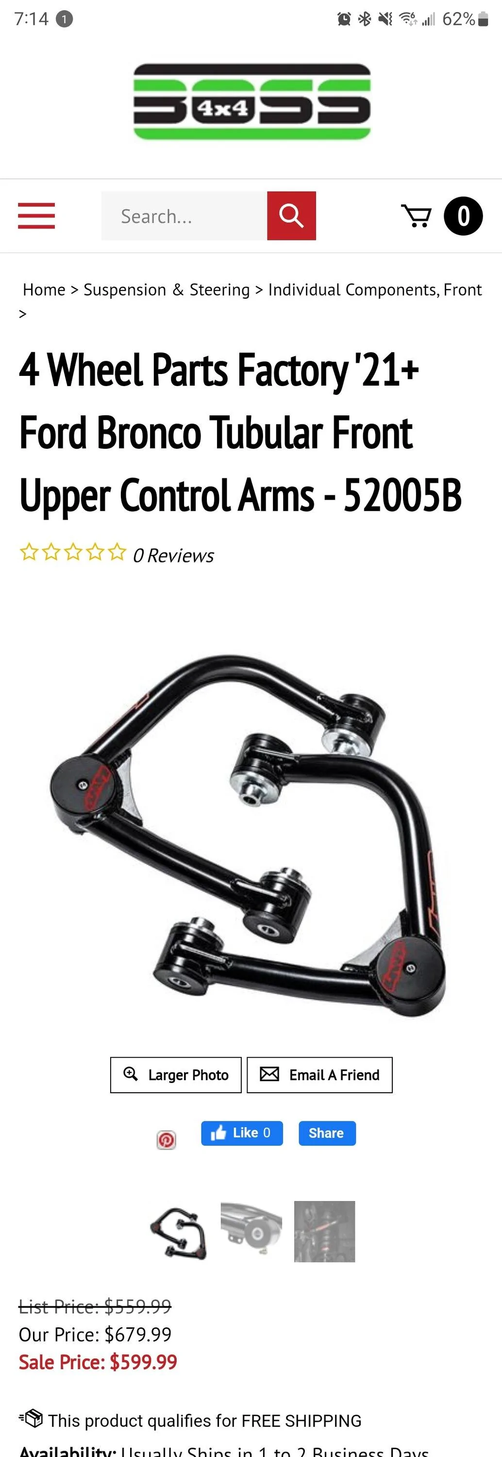 Ford Bronco 4 Wheel Parts 4WP 2.5 VSRT Coilovers - Off-Road Impression Review Screenshot_20230607_191427_Samsung Internet