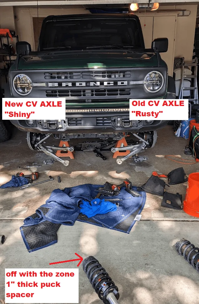 Ford Bronco Snacktime's Bronco maintenance starring someone else's Bronco (torn CV boot fix, bushings install, and Metalcloak goodies) 1686234396513