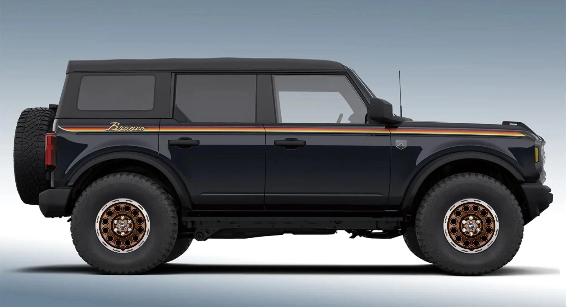 Ford Bronco New 17" Sinister Bronze Wheels Kit from Ford Performance for Bronco Untitled-1