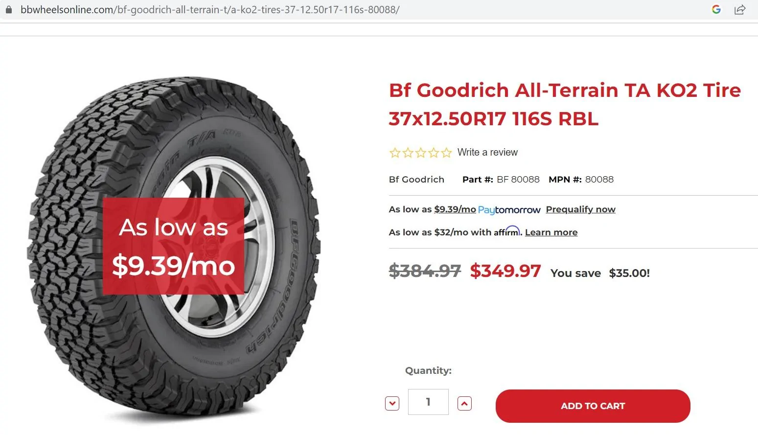 Ford Bronco BFG 37" KO2 (#80088) Load Range C BFG_Tire_BB