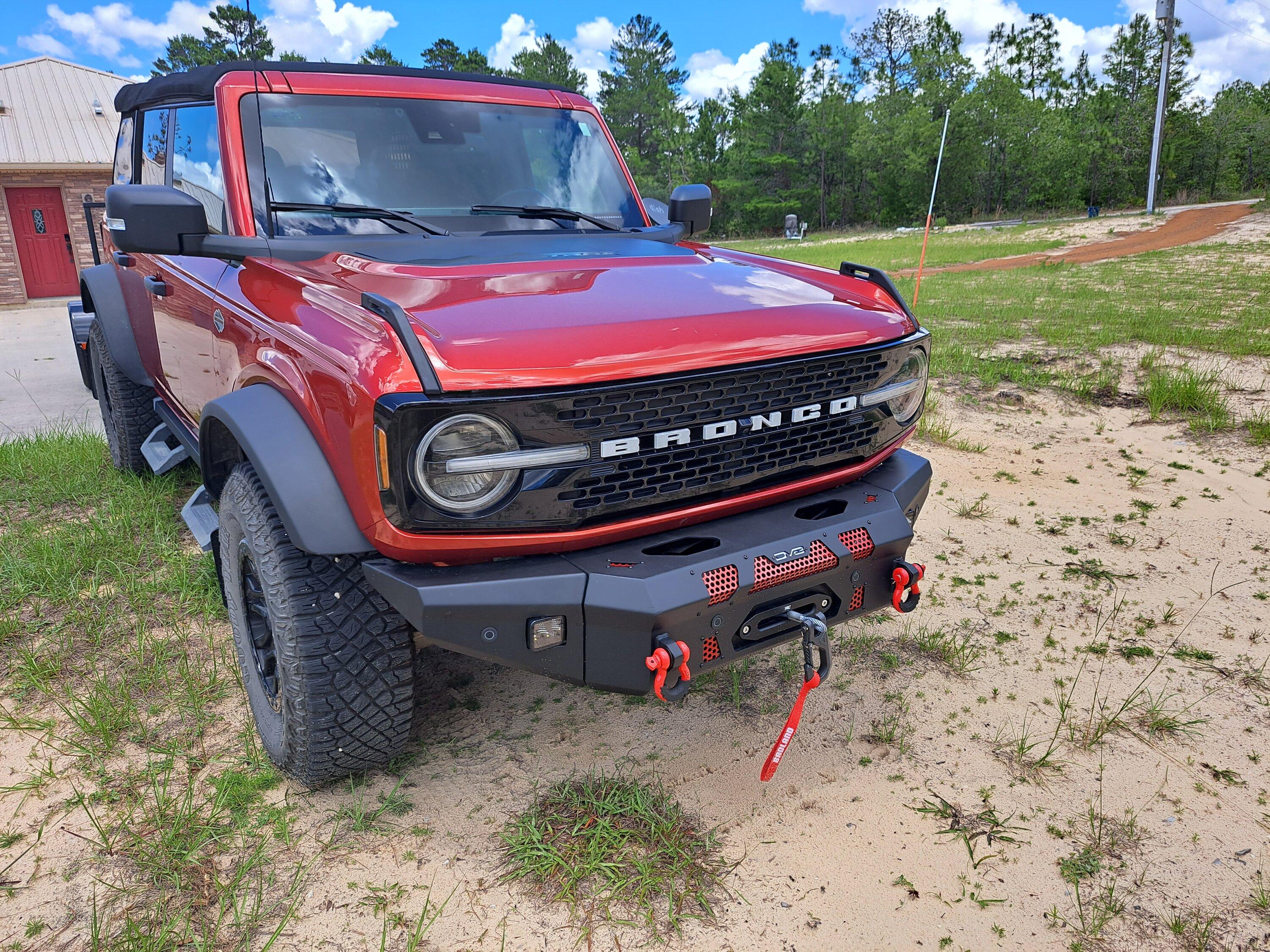 Ford Bronco DV8 Bumper and Winch install 20230603_134952