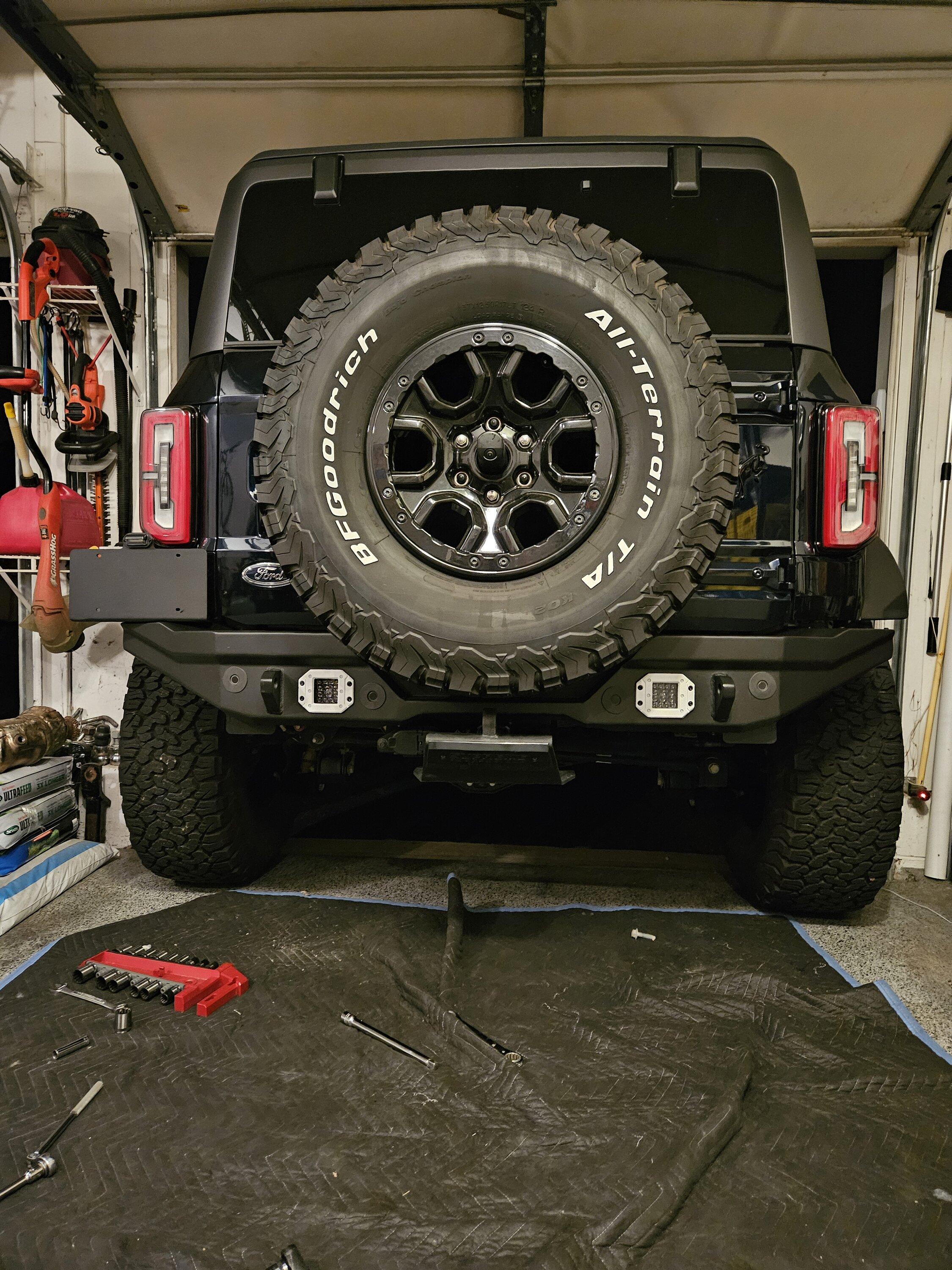 Ford Bronco DV8 Rear Bumper Install on Lux - Need Help / Electrical 20230608_225817