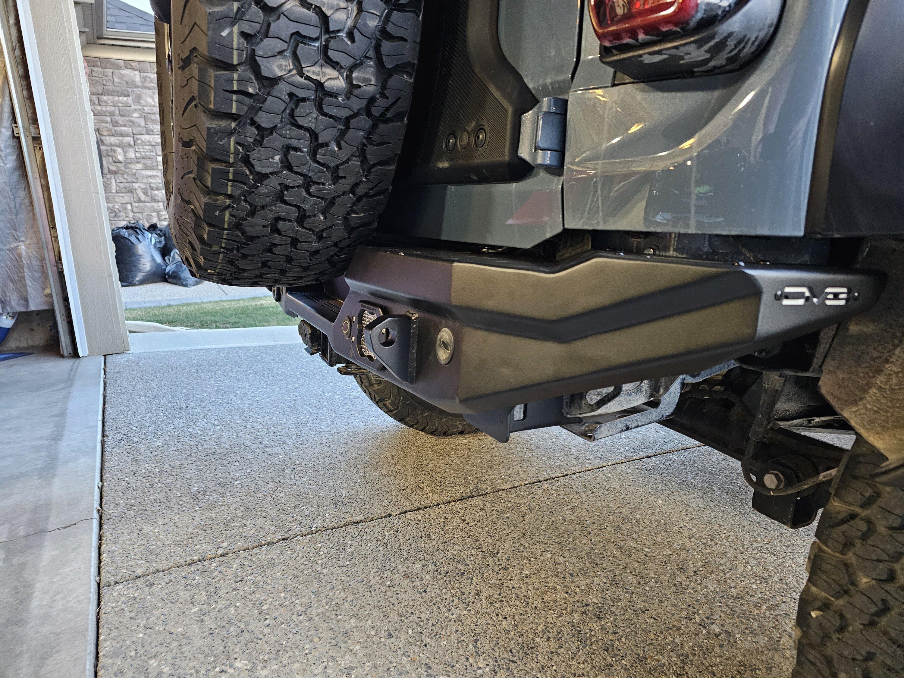 Ford Bronco DV8 Rear Bumper Install on Lux - Need Help / Electrical 20230430_205640