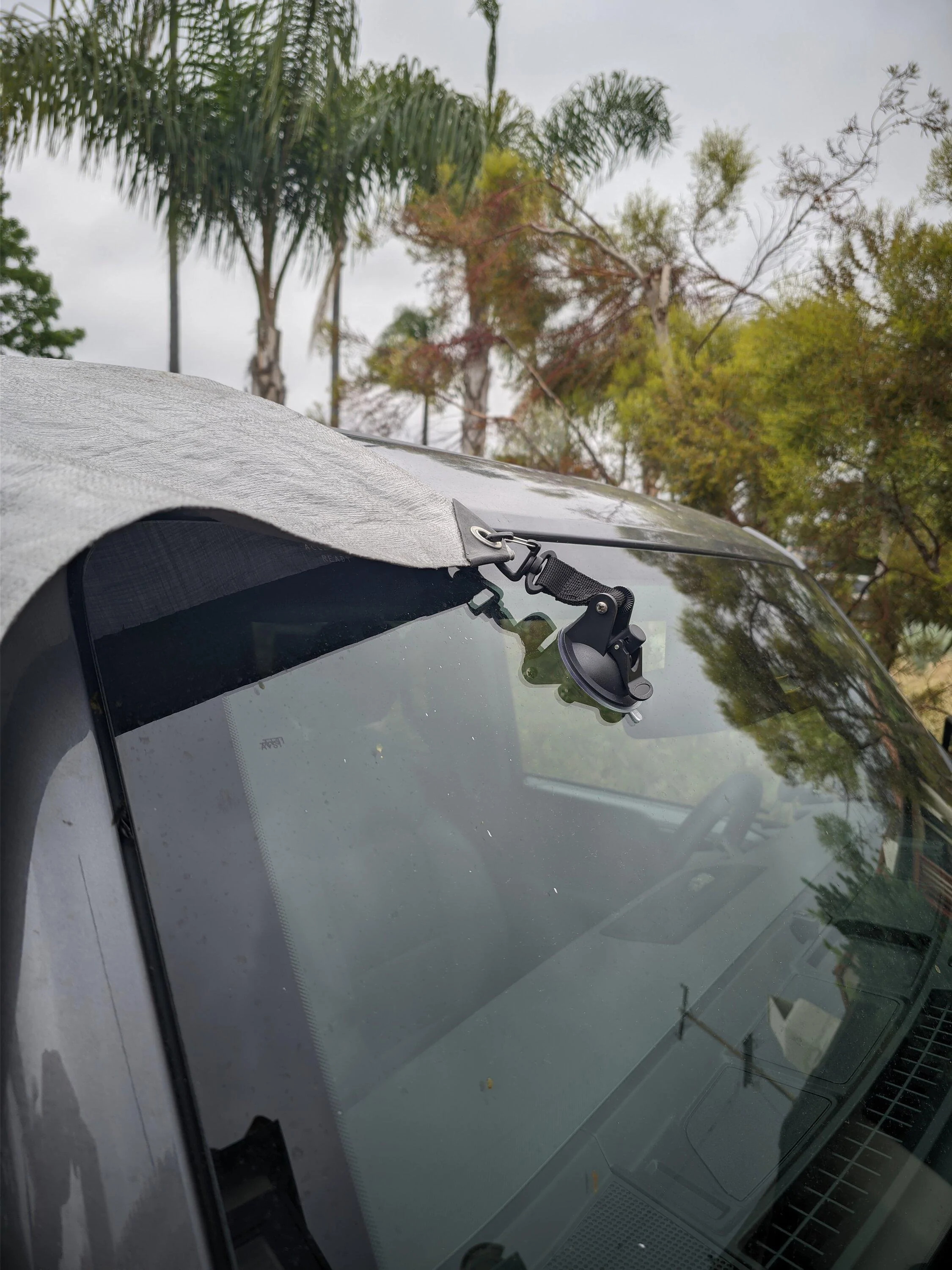 Ford Bronco Cheap awning with suction tie-downs on hardtop? 1000004116