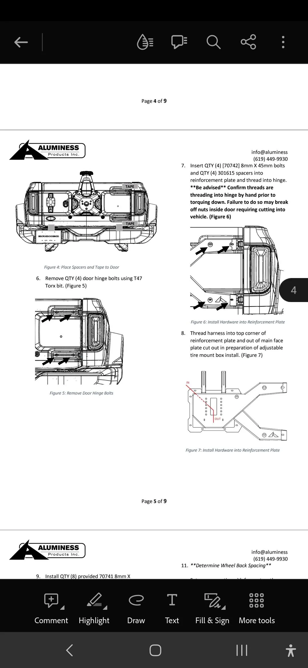 Ford Bronco Raptor Tailgate Hinges installed with Hammerbilt Bracket Screenshot_20230611_062903_Acrobat for Samsung