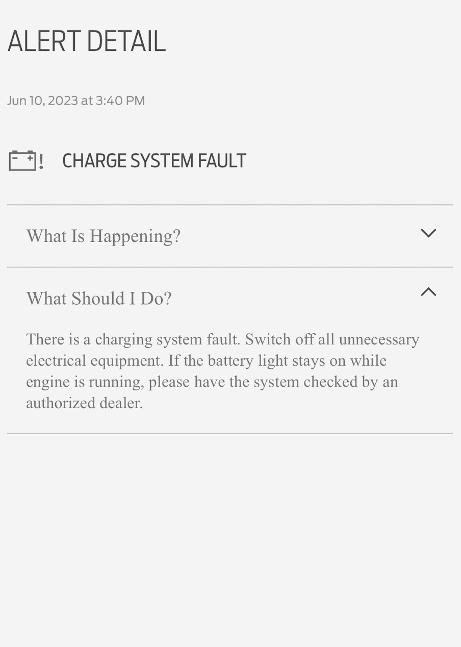 Ford Bronco Charge System Fault Error Screenshot 2023-06-10 at 3.52.18 PM