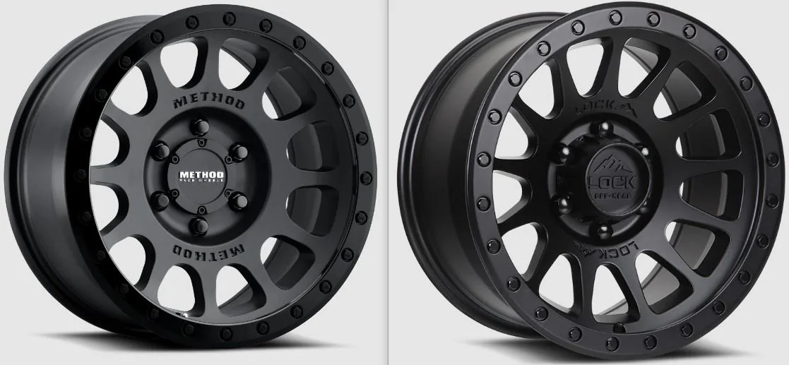 Ford Bronco Lock-Offroad Yosemite wheels (Method 305/Fuel Vector copy) blk compar