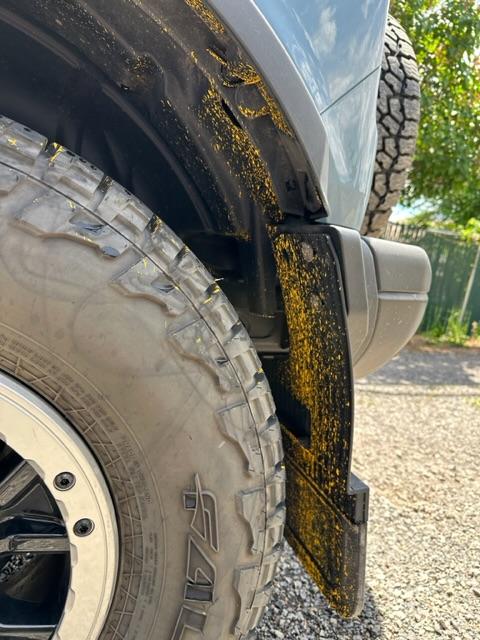 Ford Bronco Thank goodness for mud flaps IMG_5553
