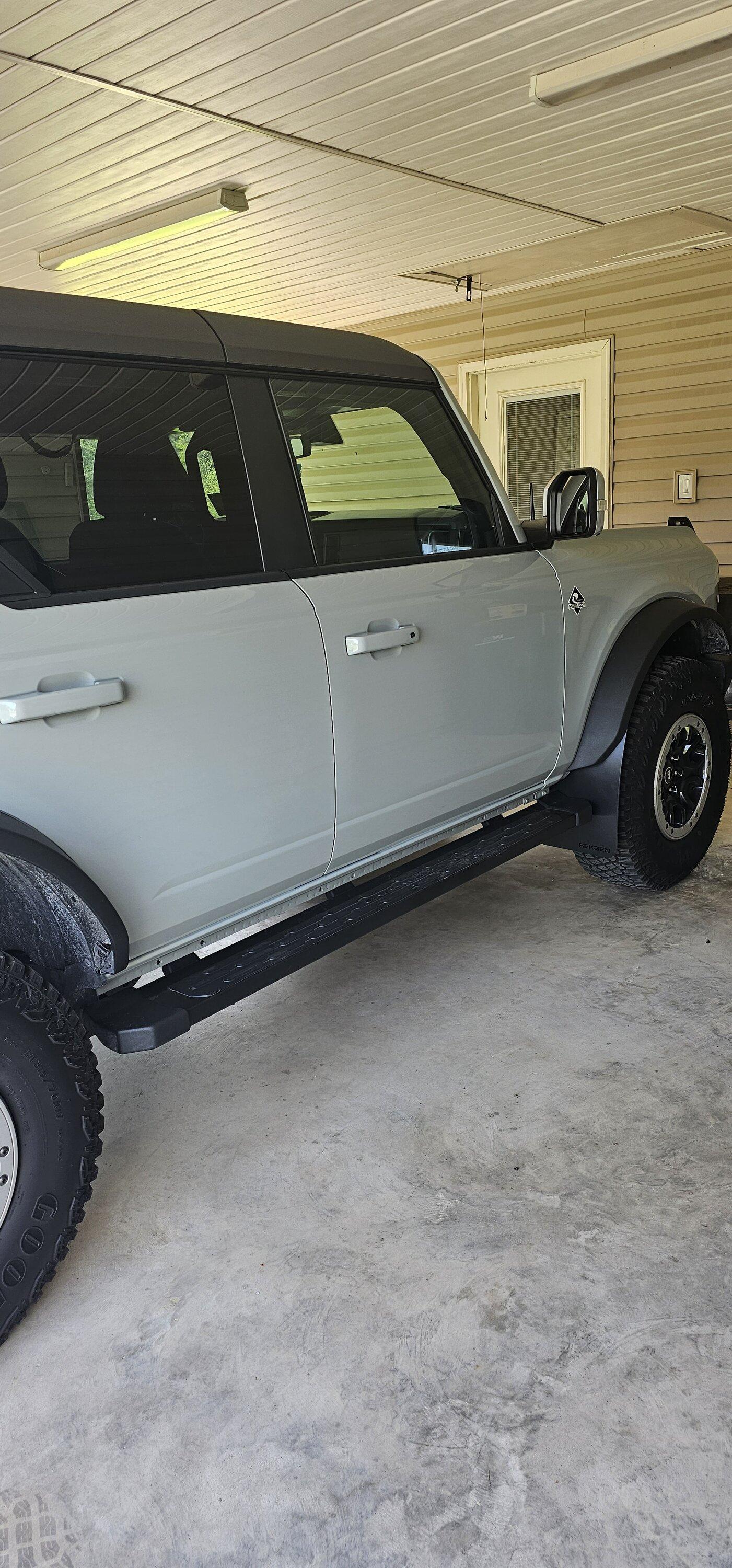 Ford Bronco Mud flaps for OBX with Sasquatch package 20230312_151504