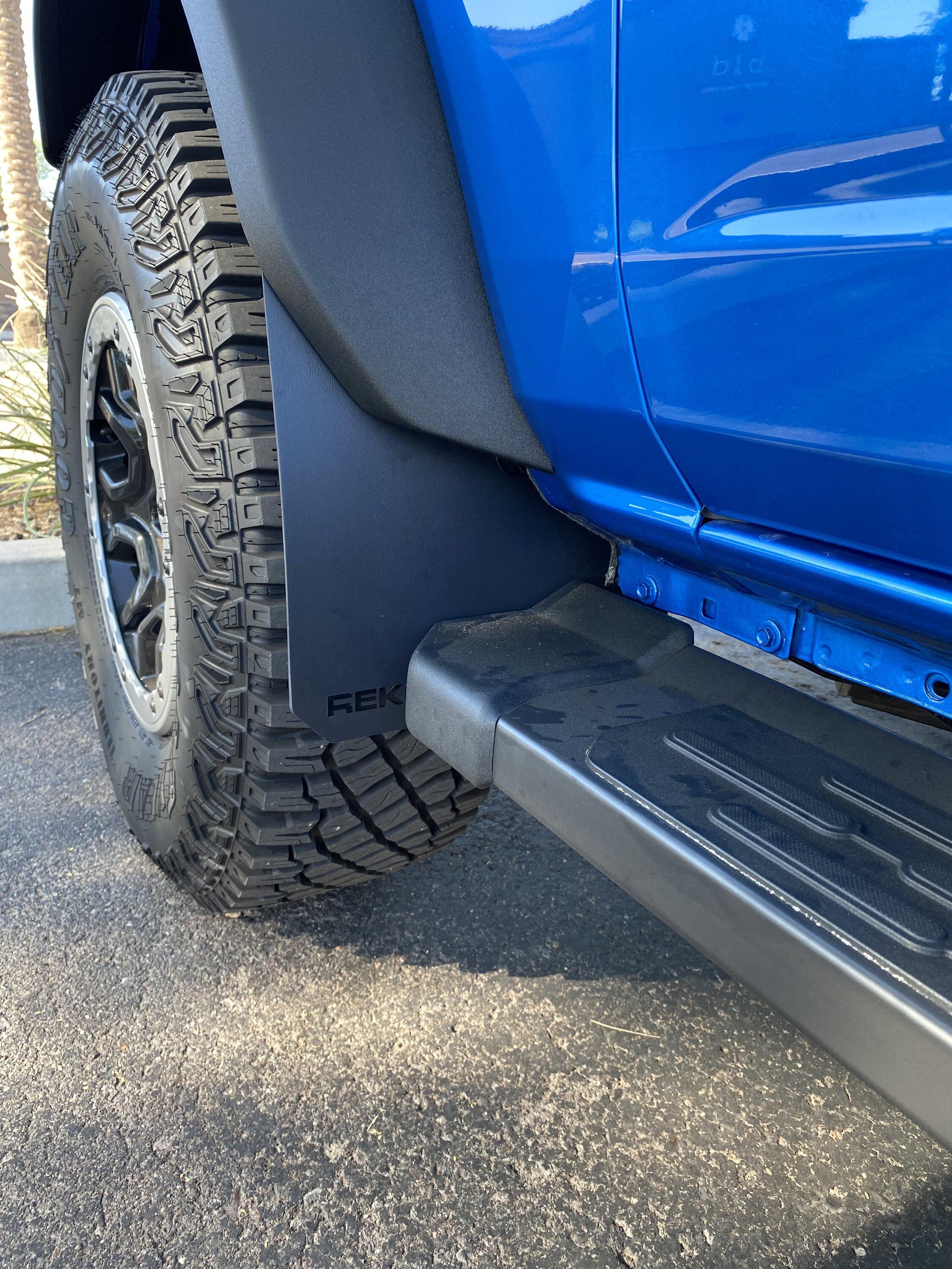 Ford Bronco Mud flaps for OBX with Sasquatch package IMG_0778