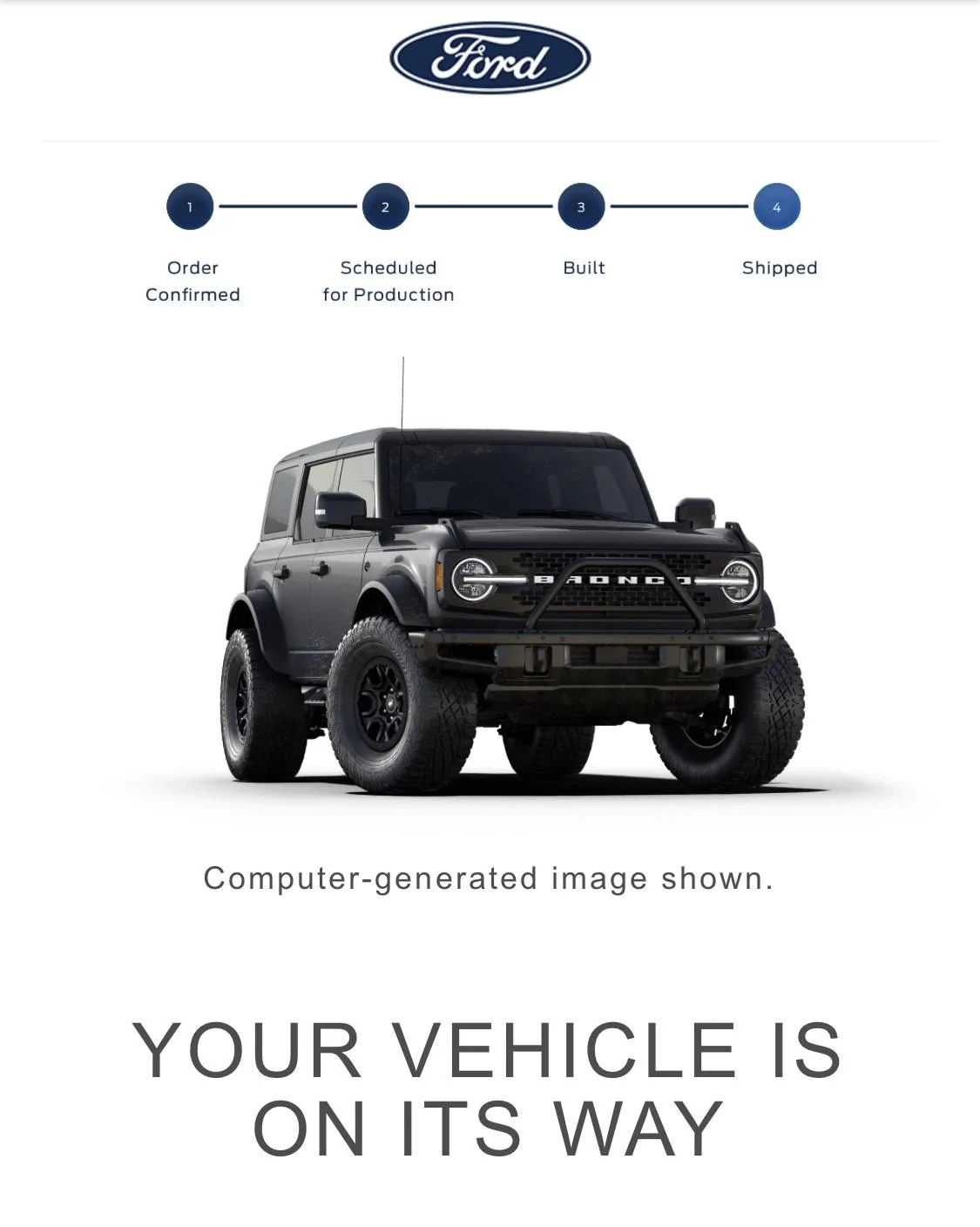 Ford Bronco 5/15/2023 Build Week 1686745563325