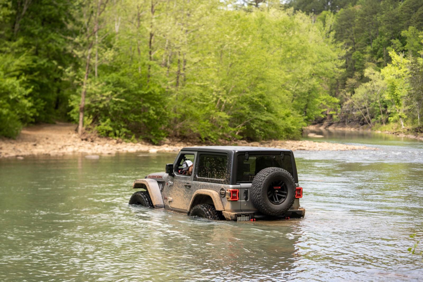 Ford Bronco BROOX's 2DR Shadow Black Squatchy Boy gettin-close-to-the-fording-limits