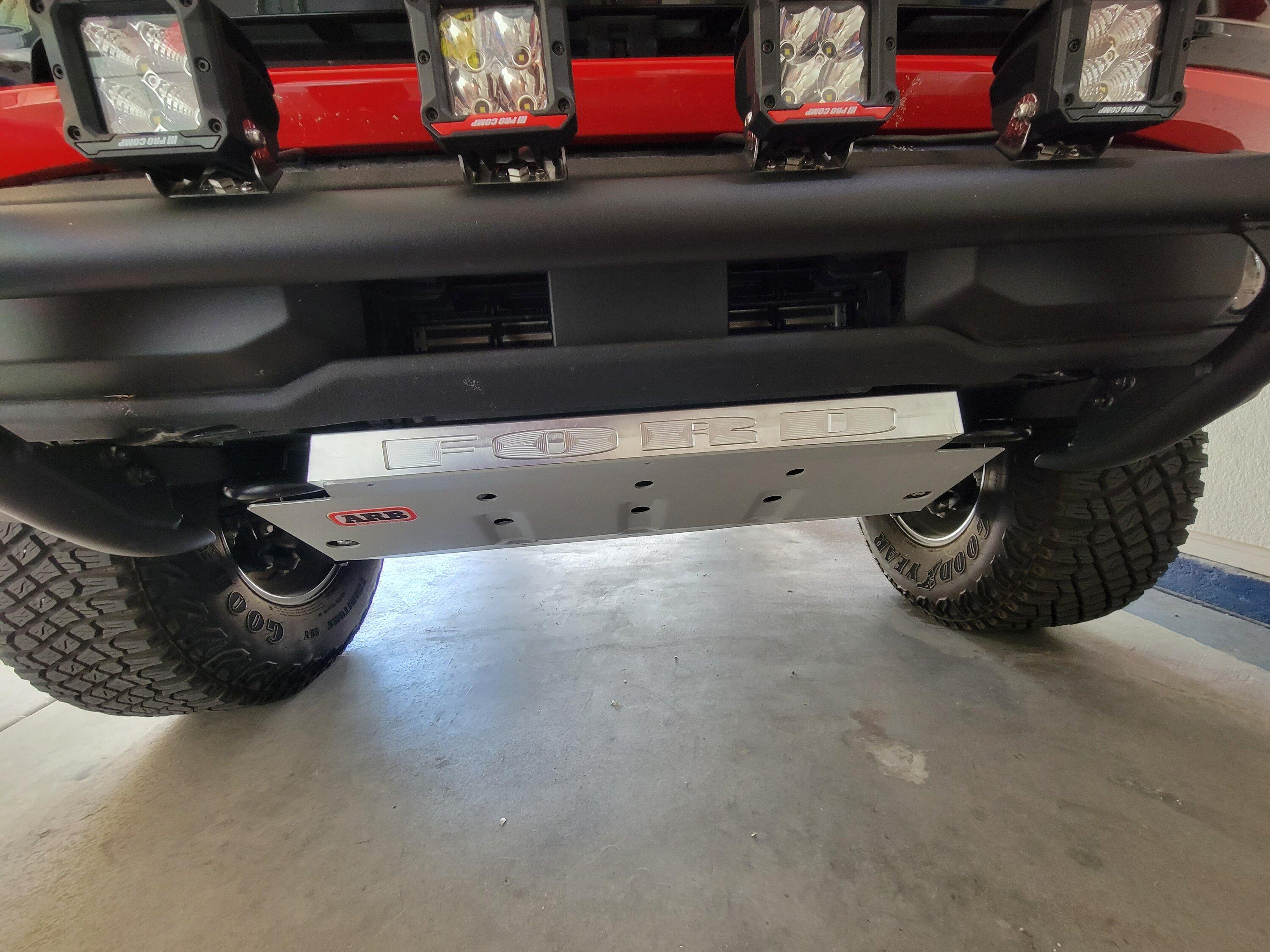 Ford Bronco ARB Under Vehicle Protection panels 20230609_094238