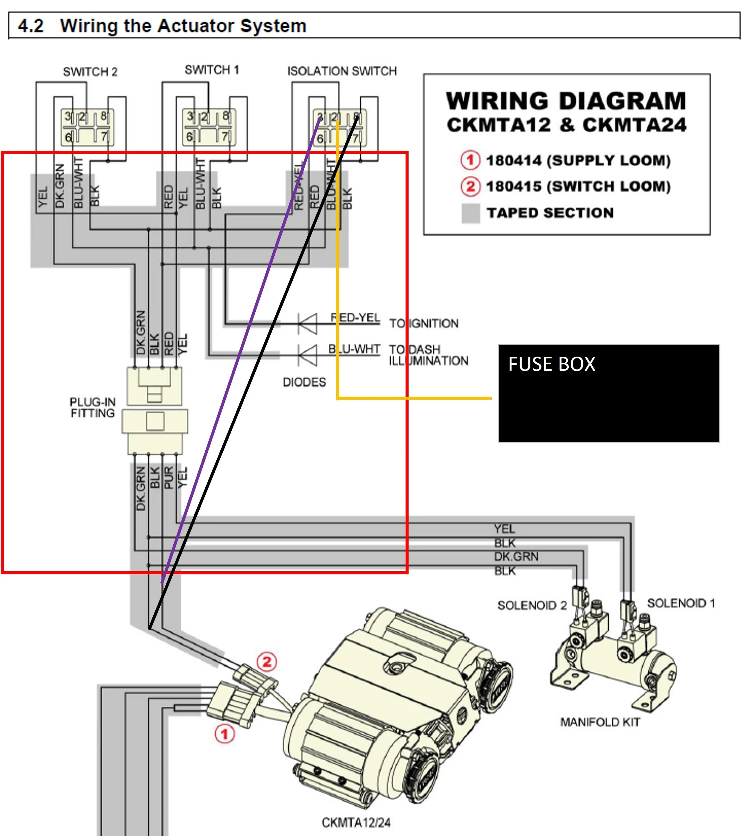 Ford Bronco ARB Compressor Wiring ARB Compressor Modified Wiring