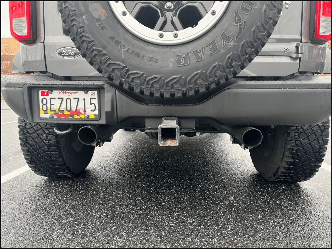 Ford Bronco Flowmaster FX Axle Back Exhaust Bronco Exhaust Installed - Back Vi