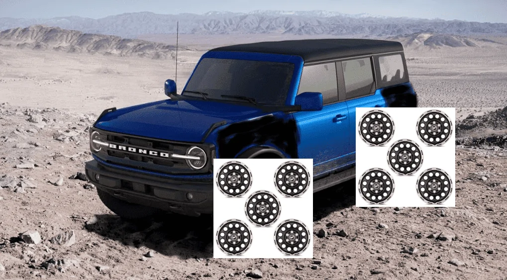 Ford Bronco Method Race Wheels 305 Gloss Bahia Blue w/Black Lip Installed + Tailgate Bumper Solution [Bronco Raptor] 1686923357498