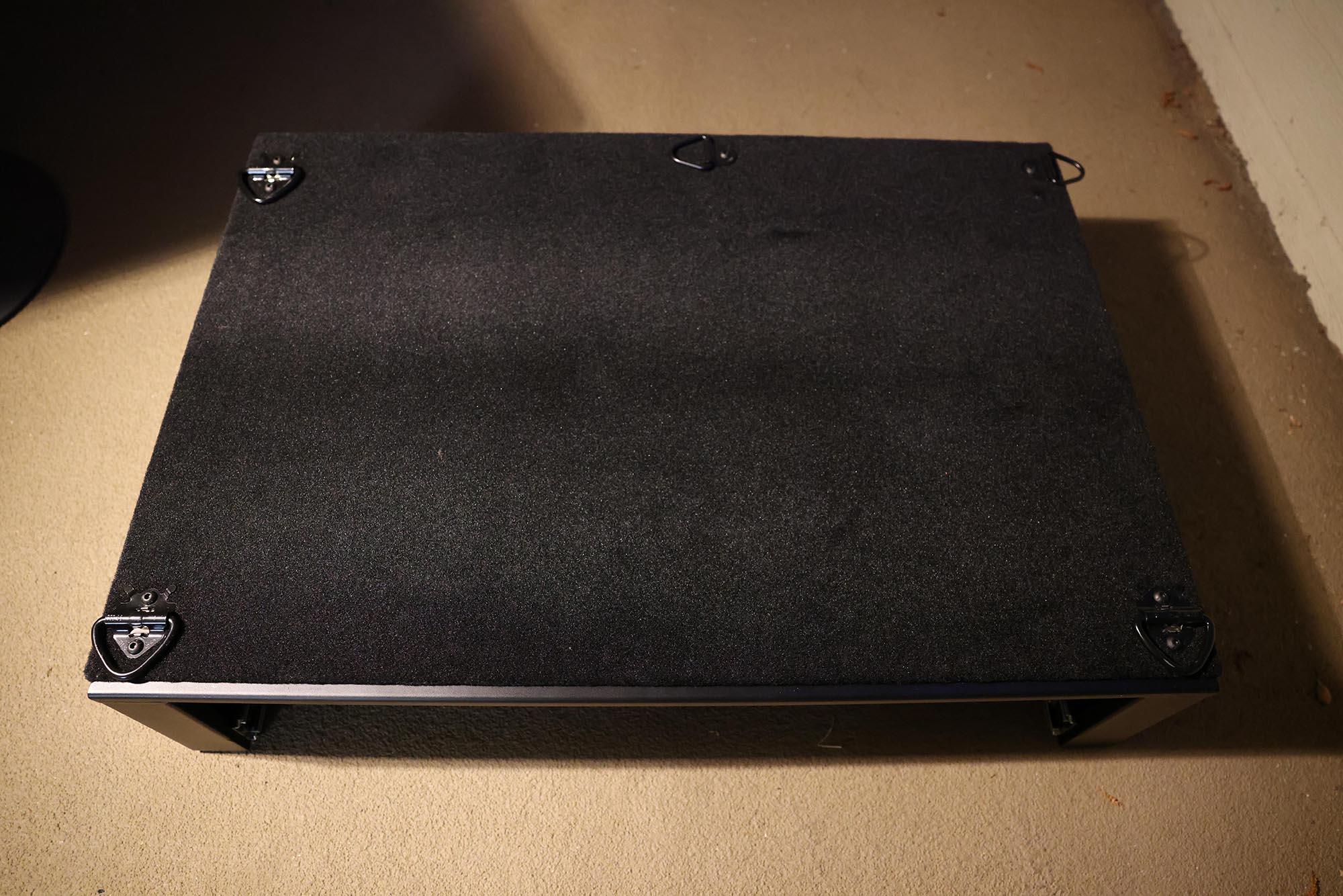 Ford Bronco Cargo Area security Drawer top modification 2T9A2157