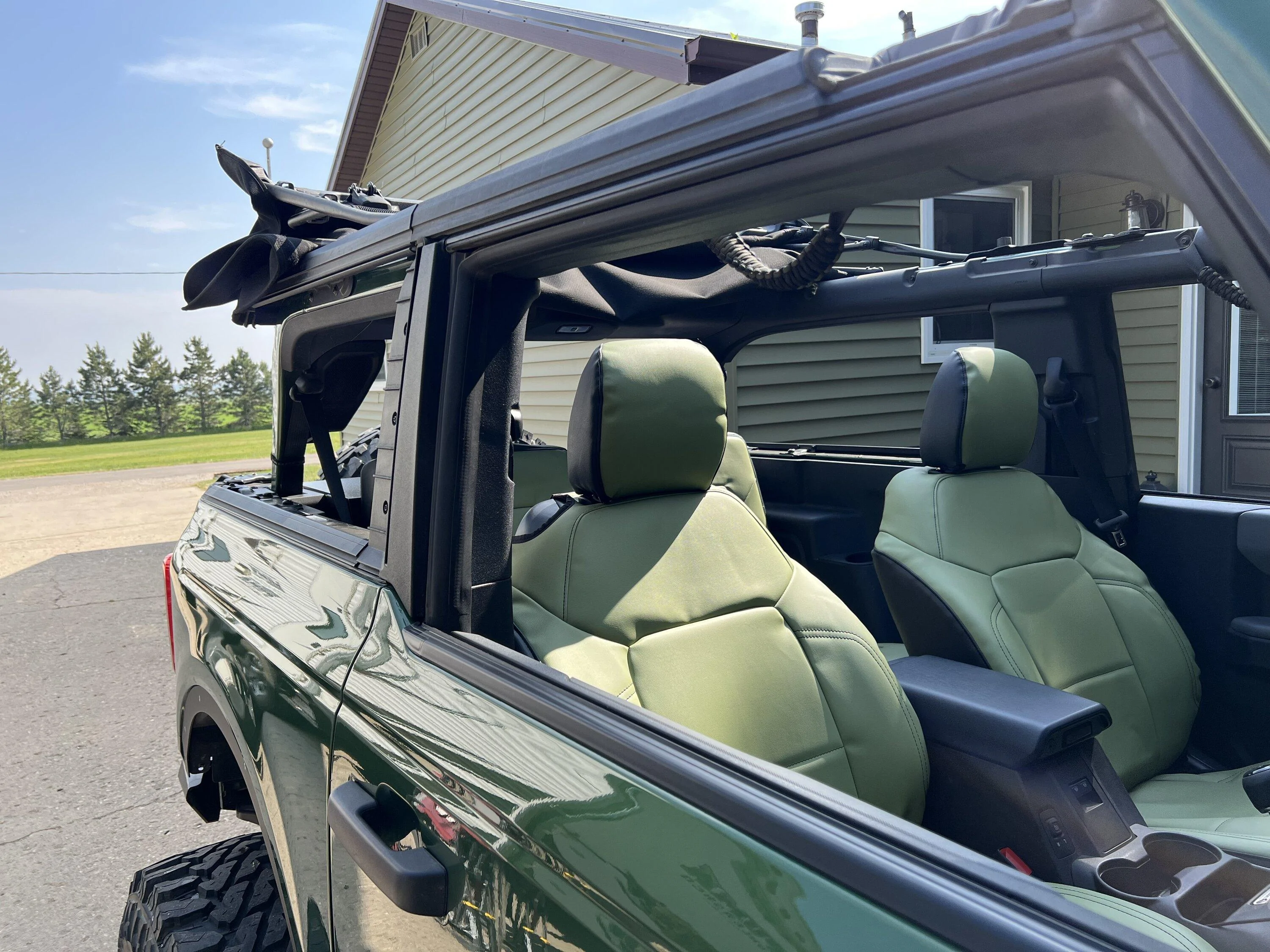 Ford Bronco PRP seat covers installed IMG_3633