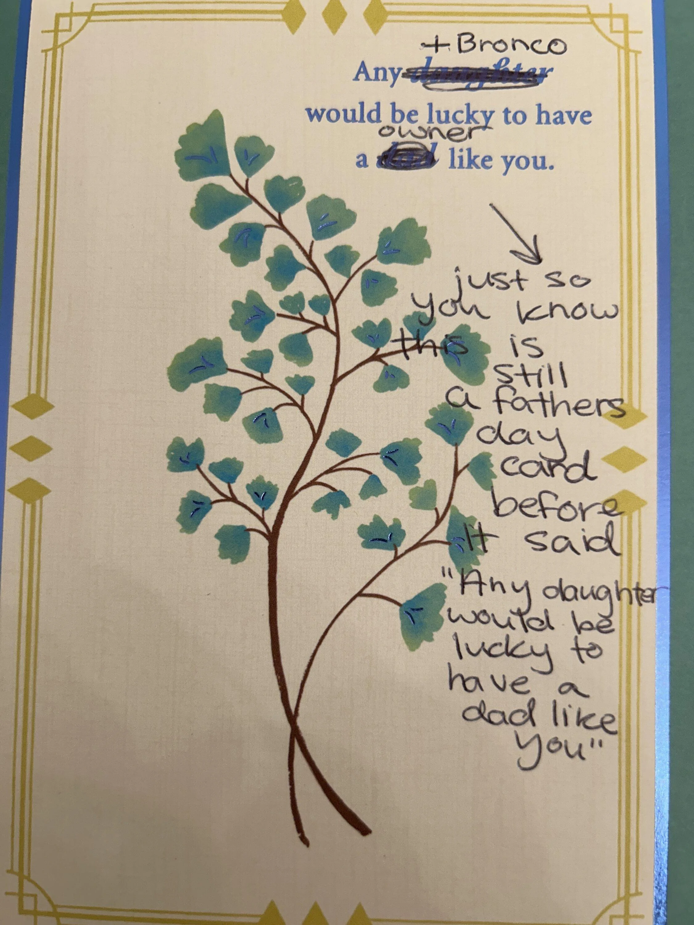 Ford Bronco A Bronco Father’s Day Card imag