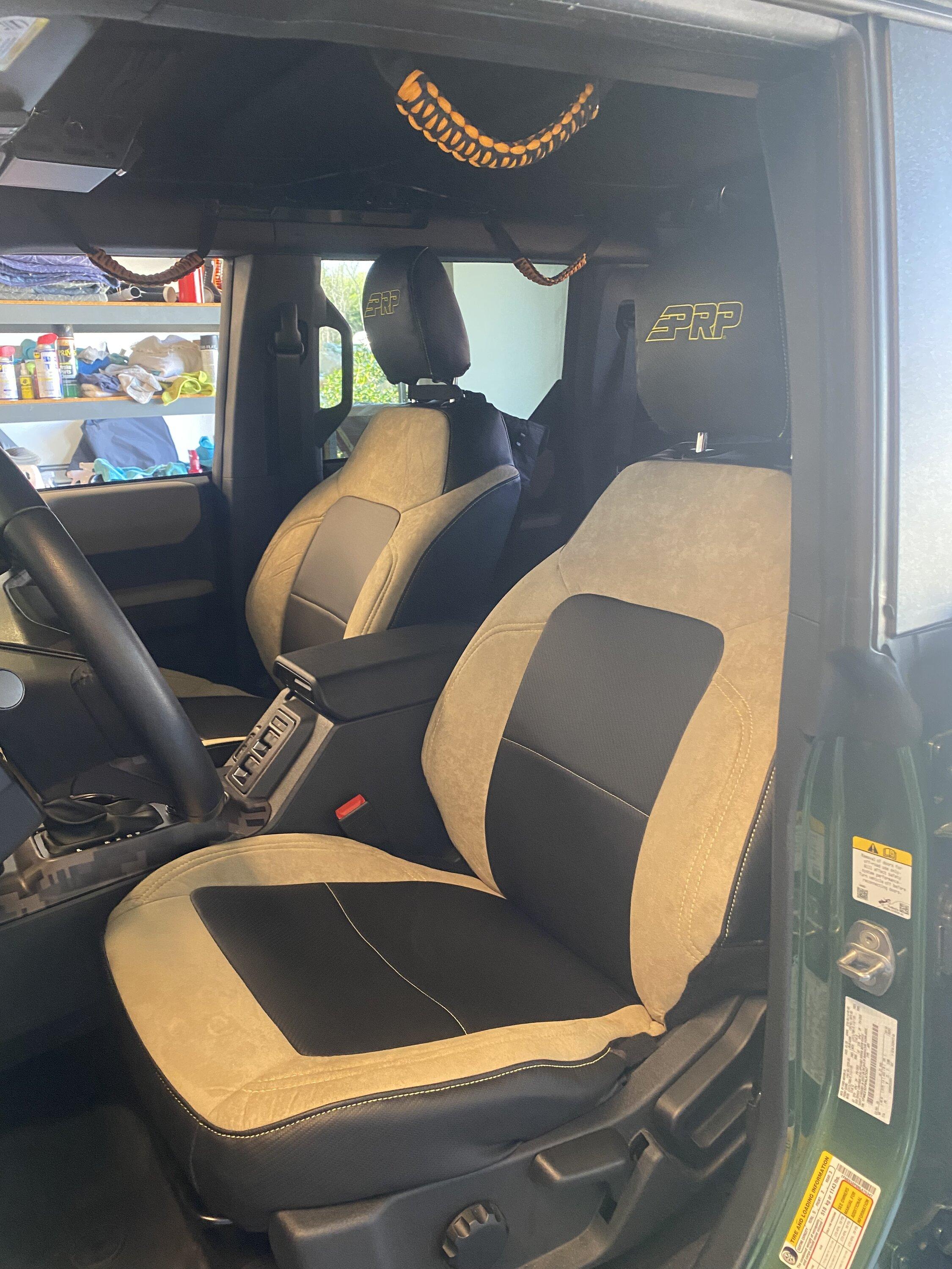 Ford Bronco PRP seat covers installed 97F95761-AEA3-4B3D-90DD-345C0D6C2EC8