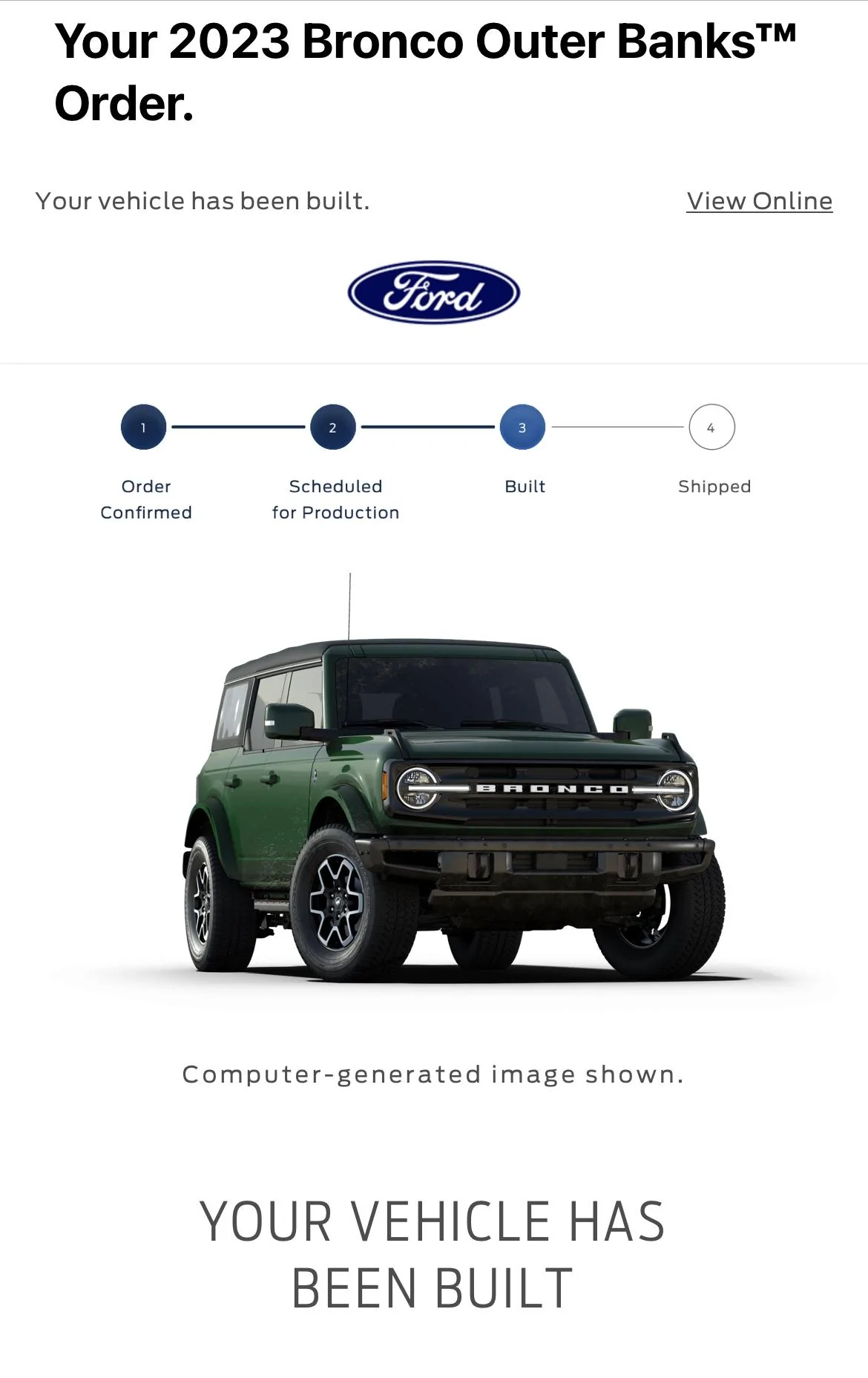 Ford Bronco 4/24/2023 Build Week IMG_1594