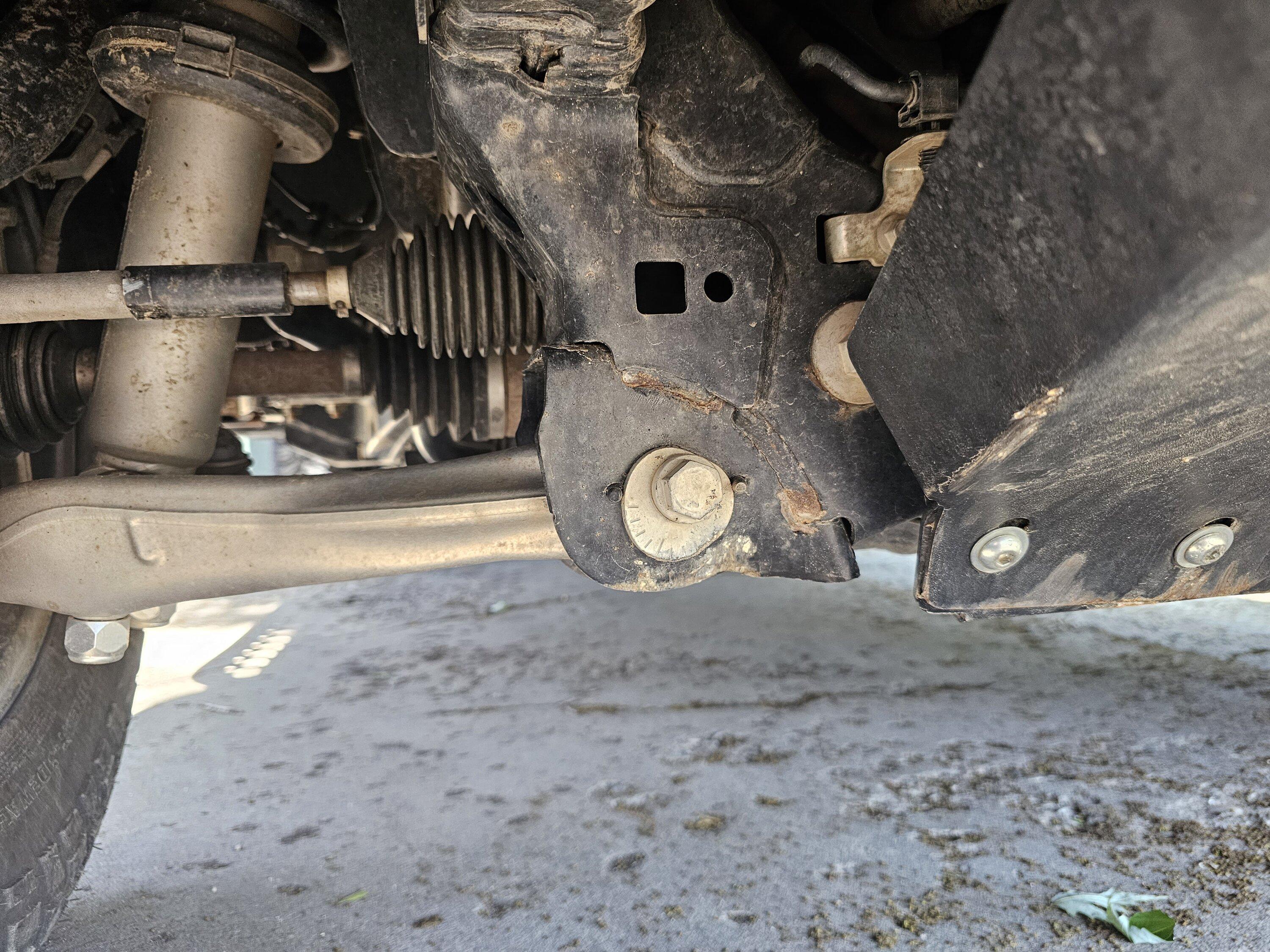 Ford Bronco Front lower control arm bracket bent. What to do? 20230618_103039