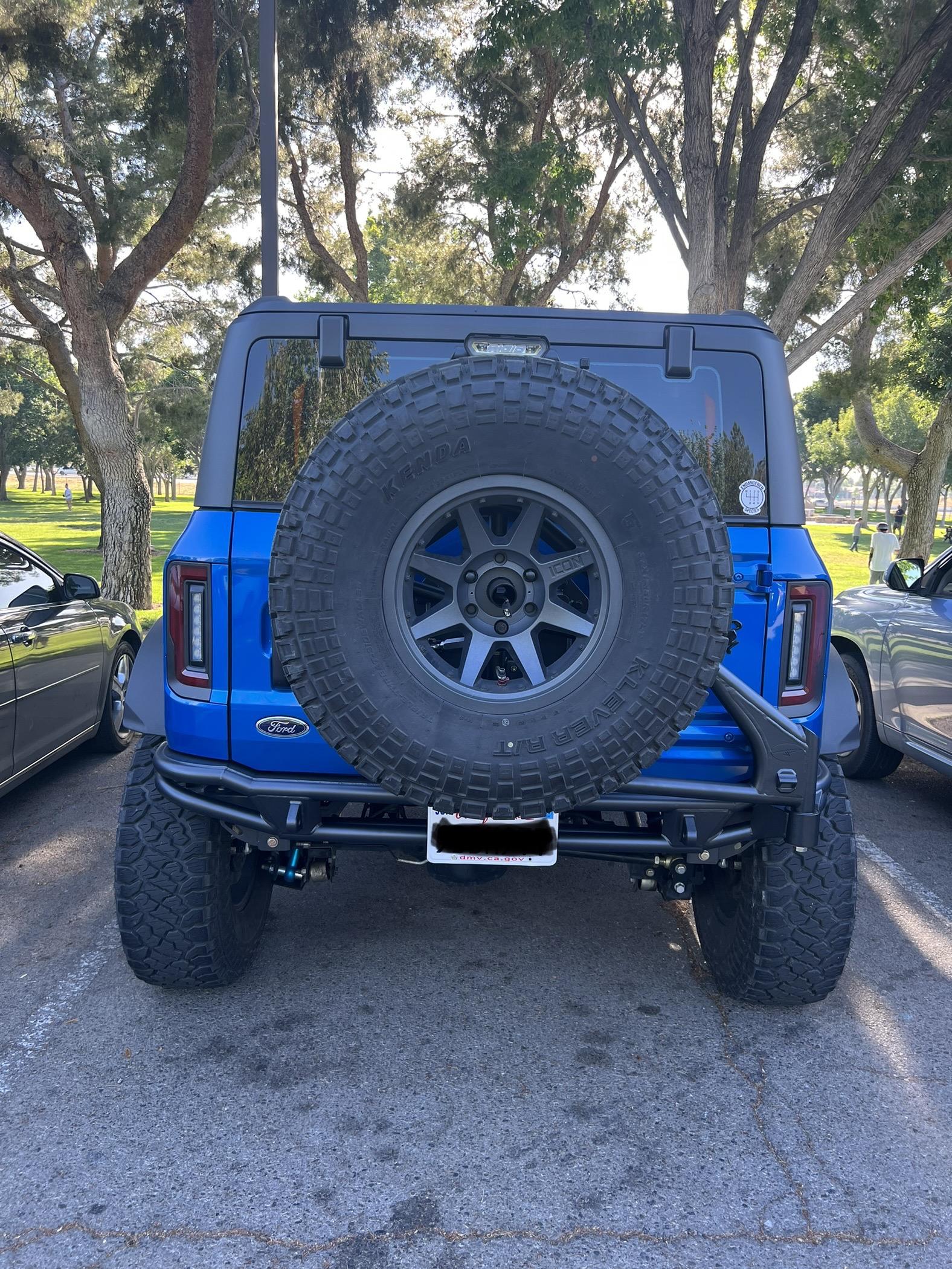 Ford Bronco 2-door desert runner Bronco w/ custom tire carrier IMG_9122