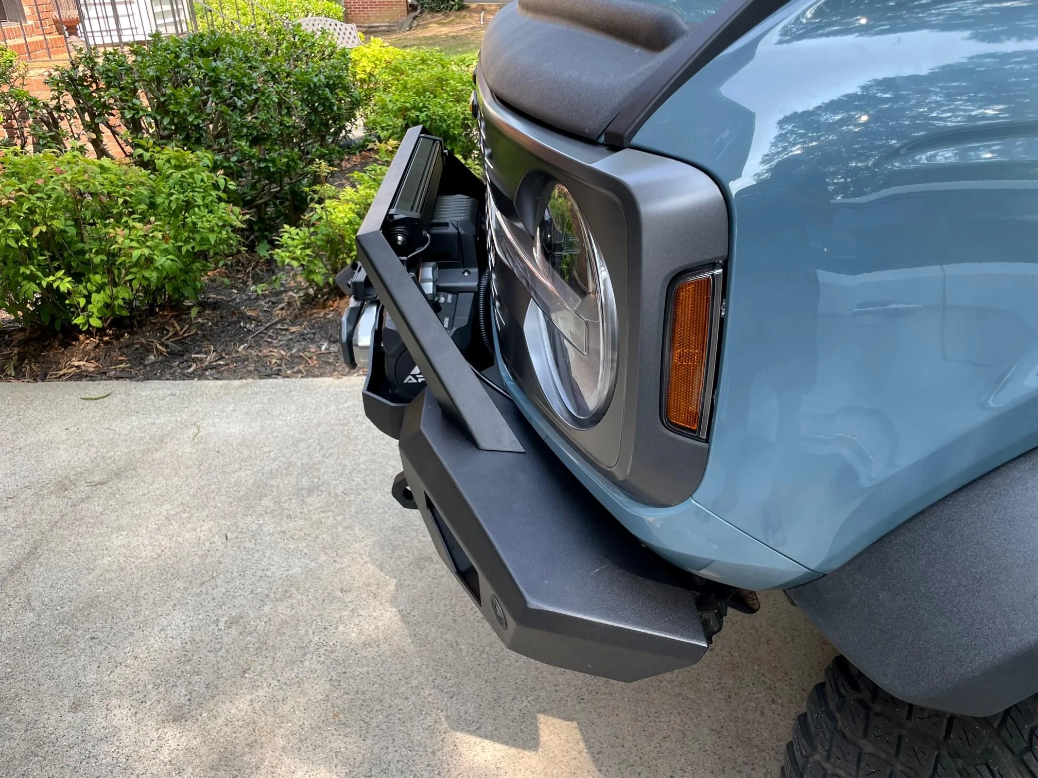 Ford Bronco Weekend Project : New Havoc Bumper, Badland Apex winch, lights etc.. Broncowinch3