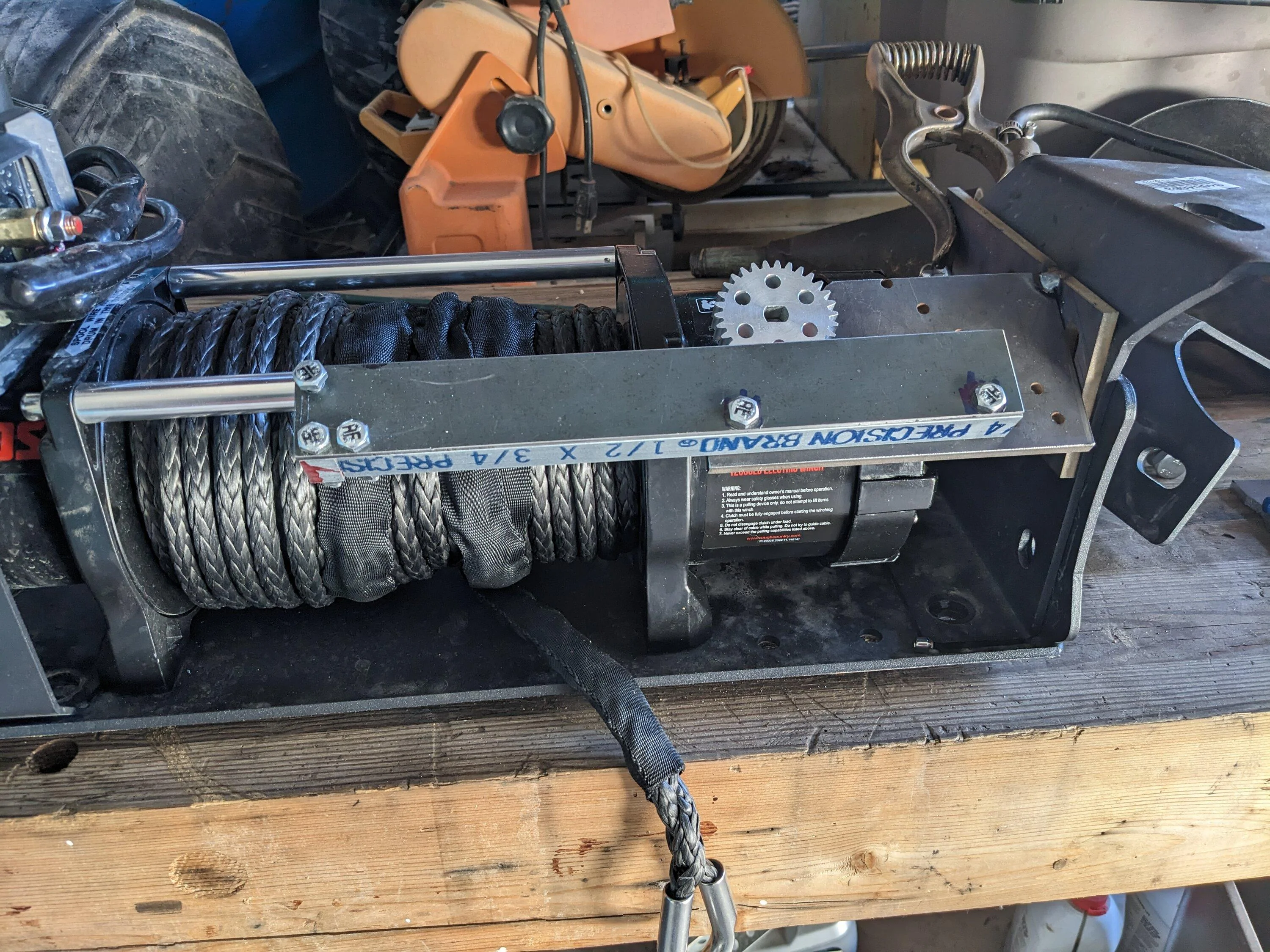 Ford Bronco Warn Hidden Winch - Rough Country Mount PXL_20230402_001918501