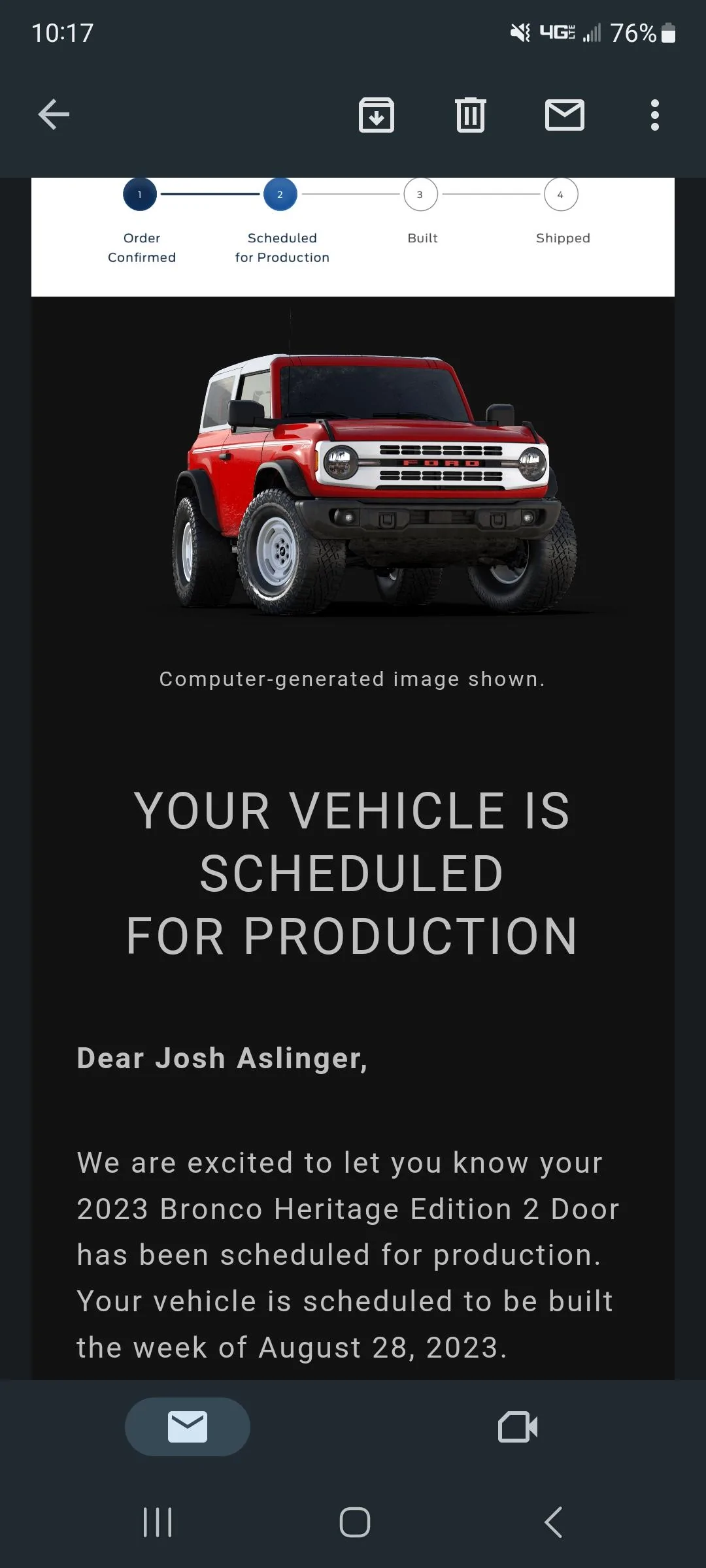 Ford Bronco HERITAGE EDITION Bronco Club Screenshot_20230622_101708_Gmail