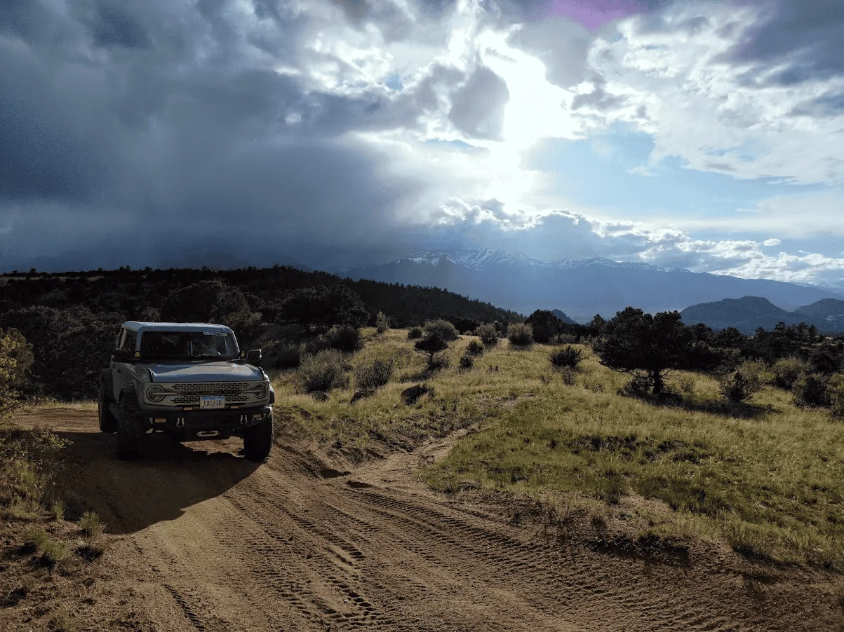 Ford Bronco Low CG, max articulation, and biggest tire size without interference? 1687545520412