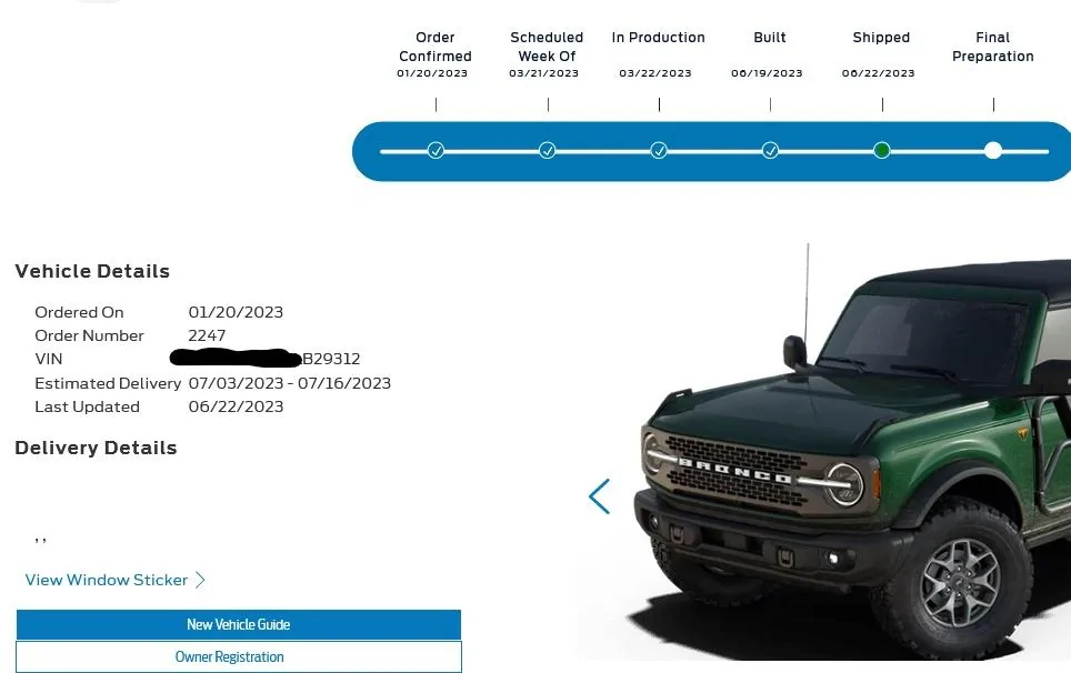 Ford Bronco 3/20/2023 Build Week with spreadsheet InkedScreenshot 2023-06-23 at 18-30-54 Ford Vehicle Order Tracking Status