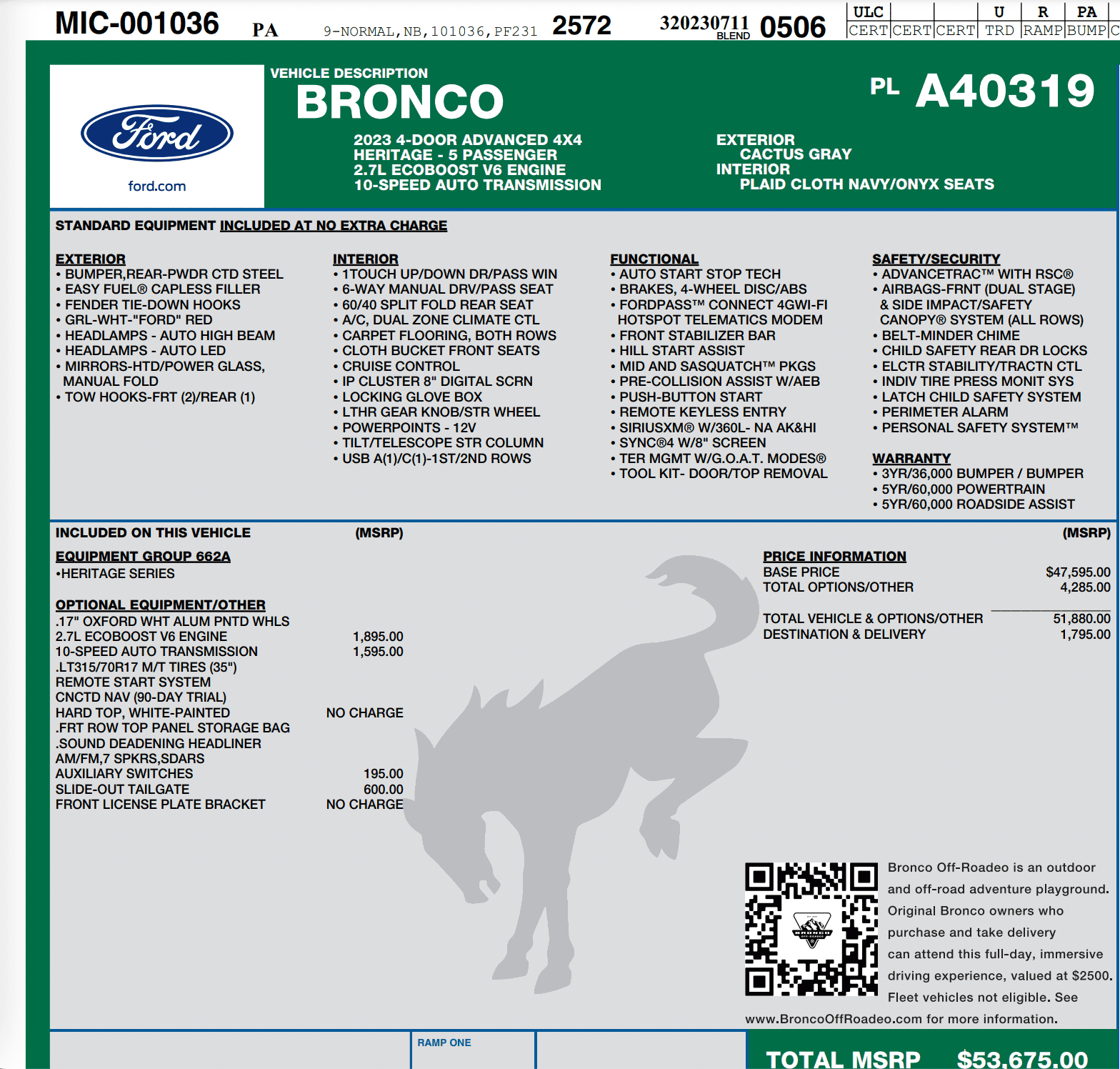 Ford Bronco HERITAGE EDITION Bronco Club Screen Shot 2023-06-24 at 8.55.00 AM